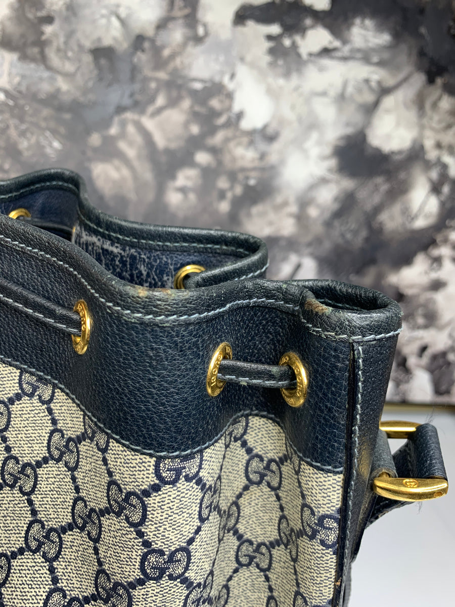 Gucci Bucket Bag Navy Blue