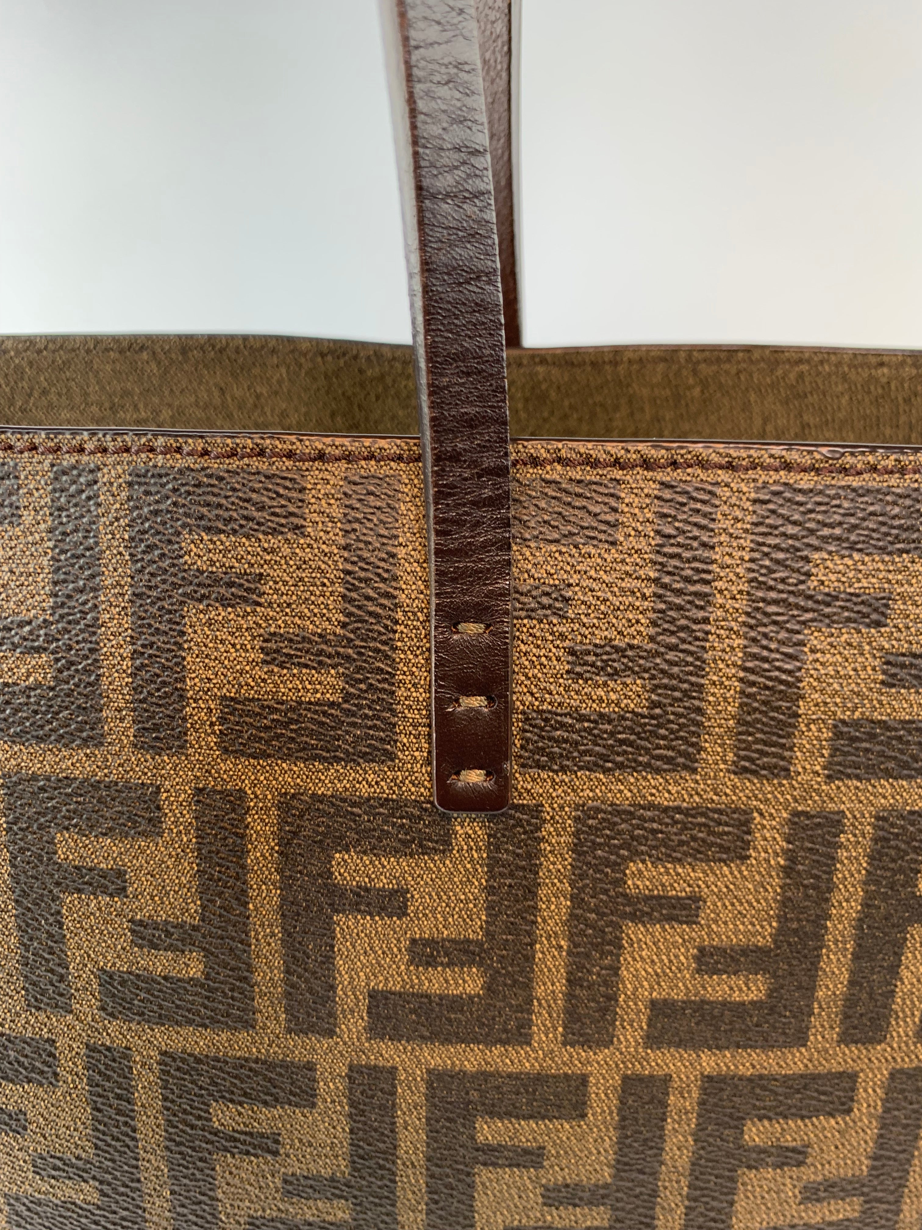 Fendi Zucca Tote in Canvas