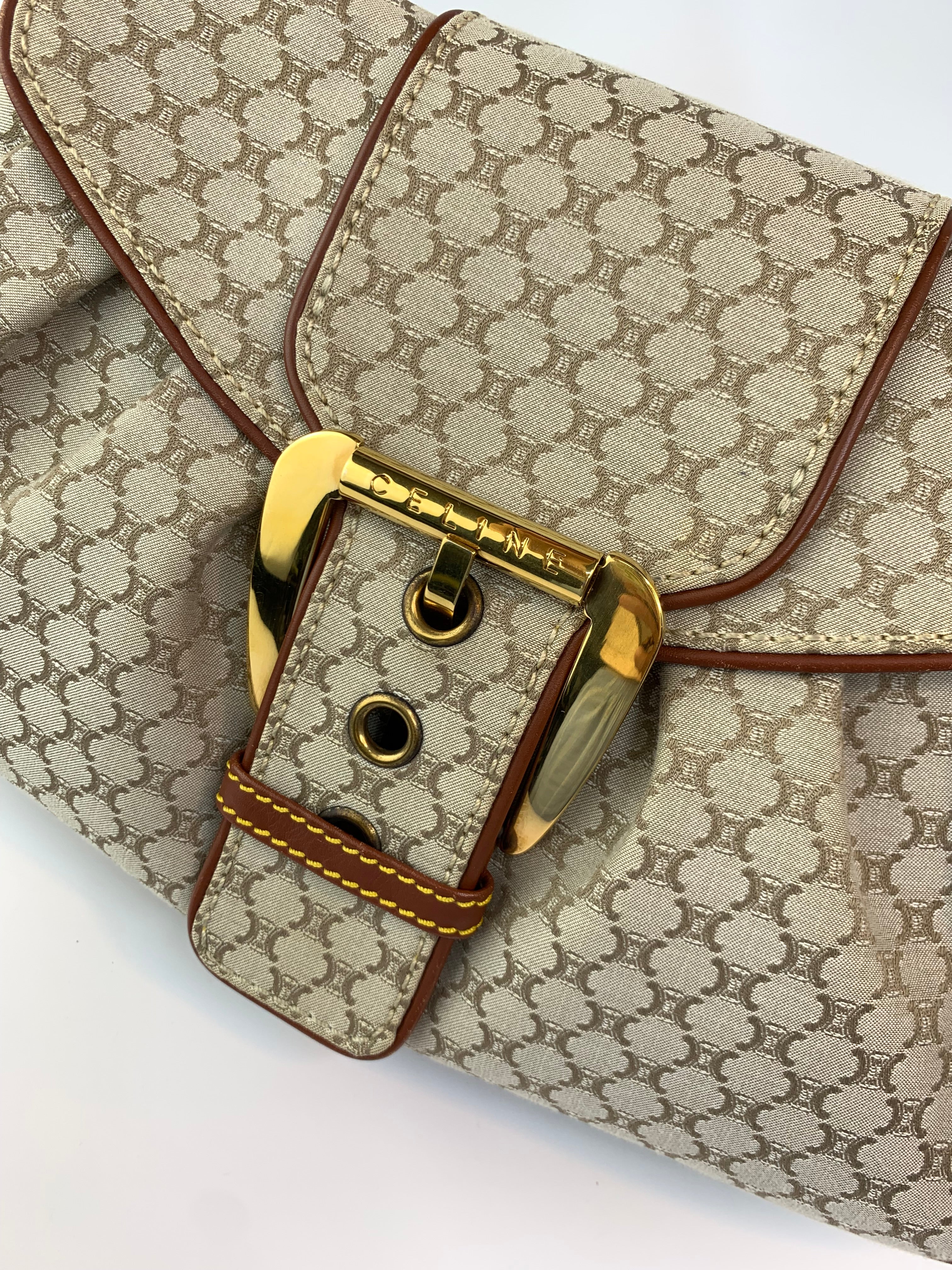 Celine Macadam Buckle Shoulder Bag