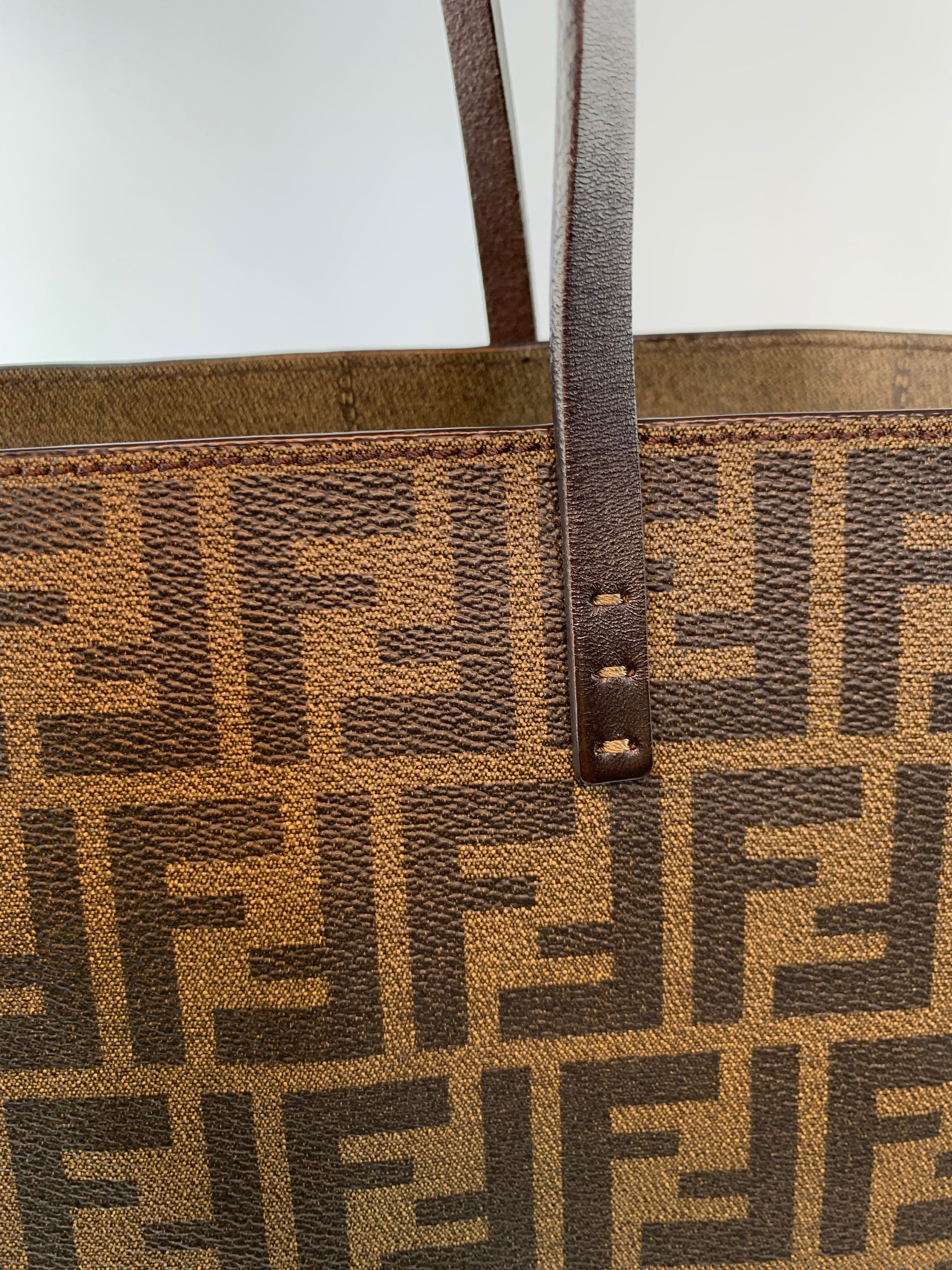 Fendi Zucca Tote in Canvas