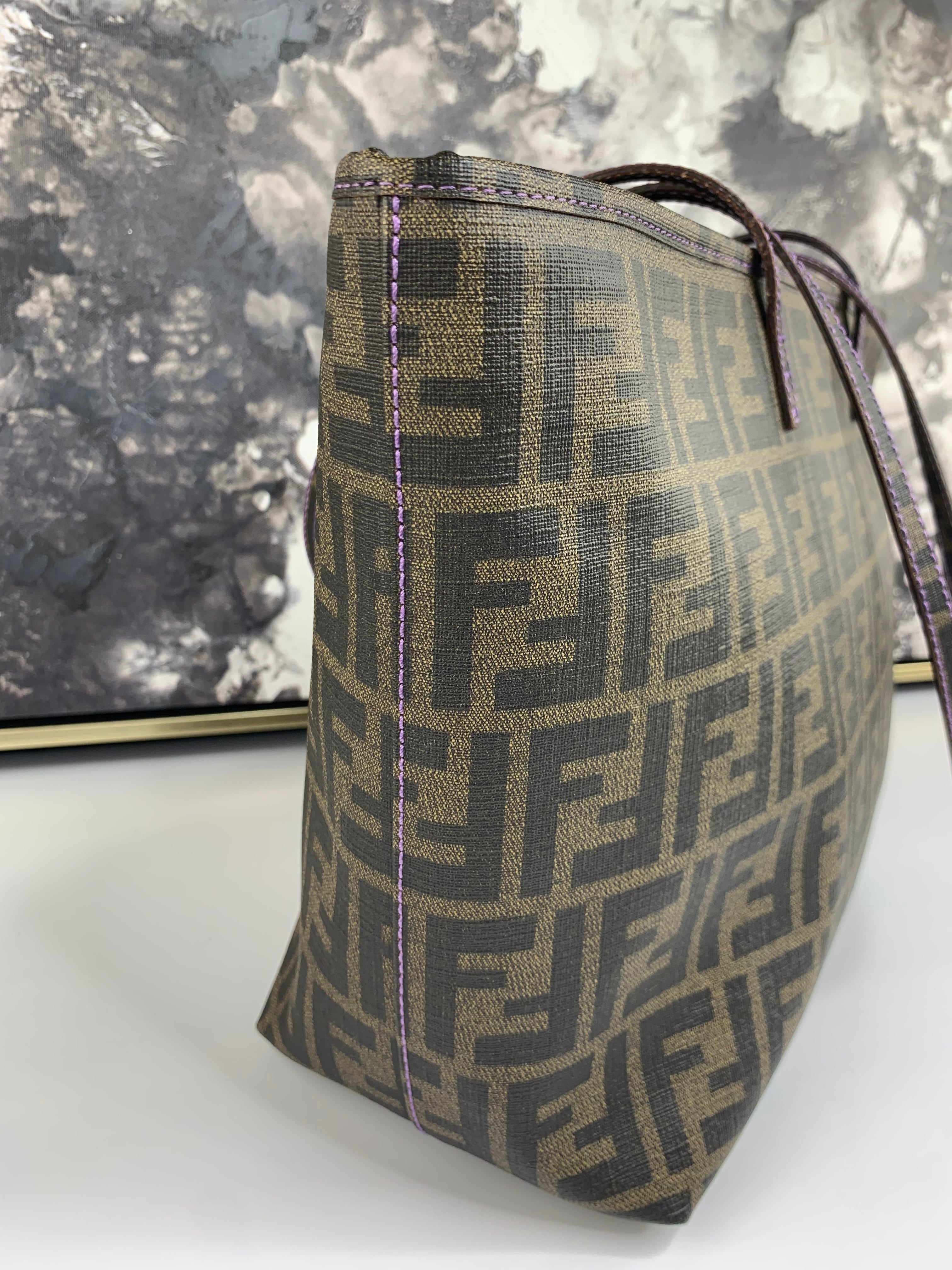 Fendi Zucca Tote in Coated Canvas