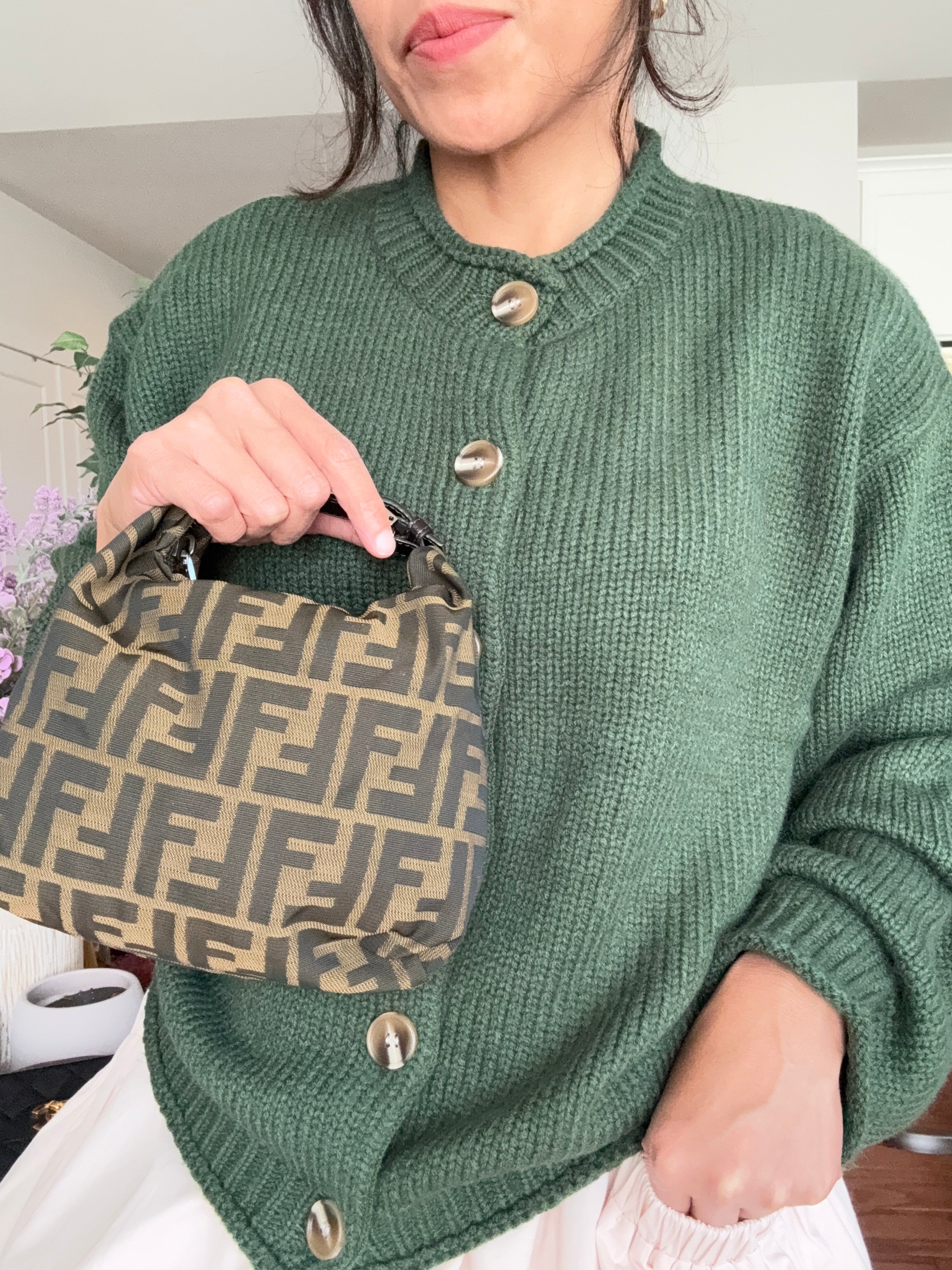Fendi Zucca Pochette Mini Bag