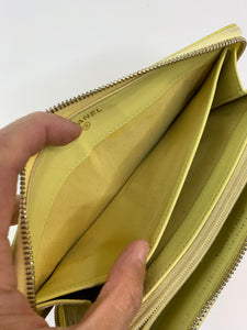 Chanel Caviar Zip Around Wallet