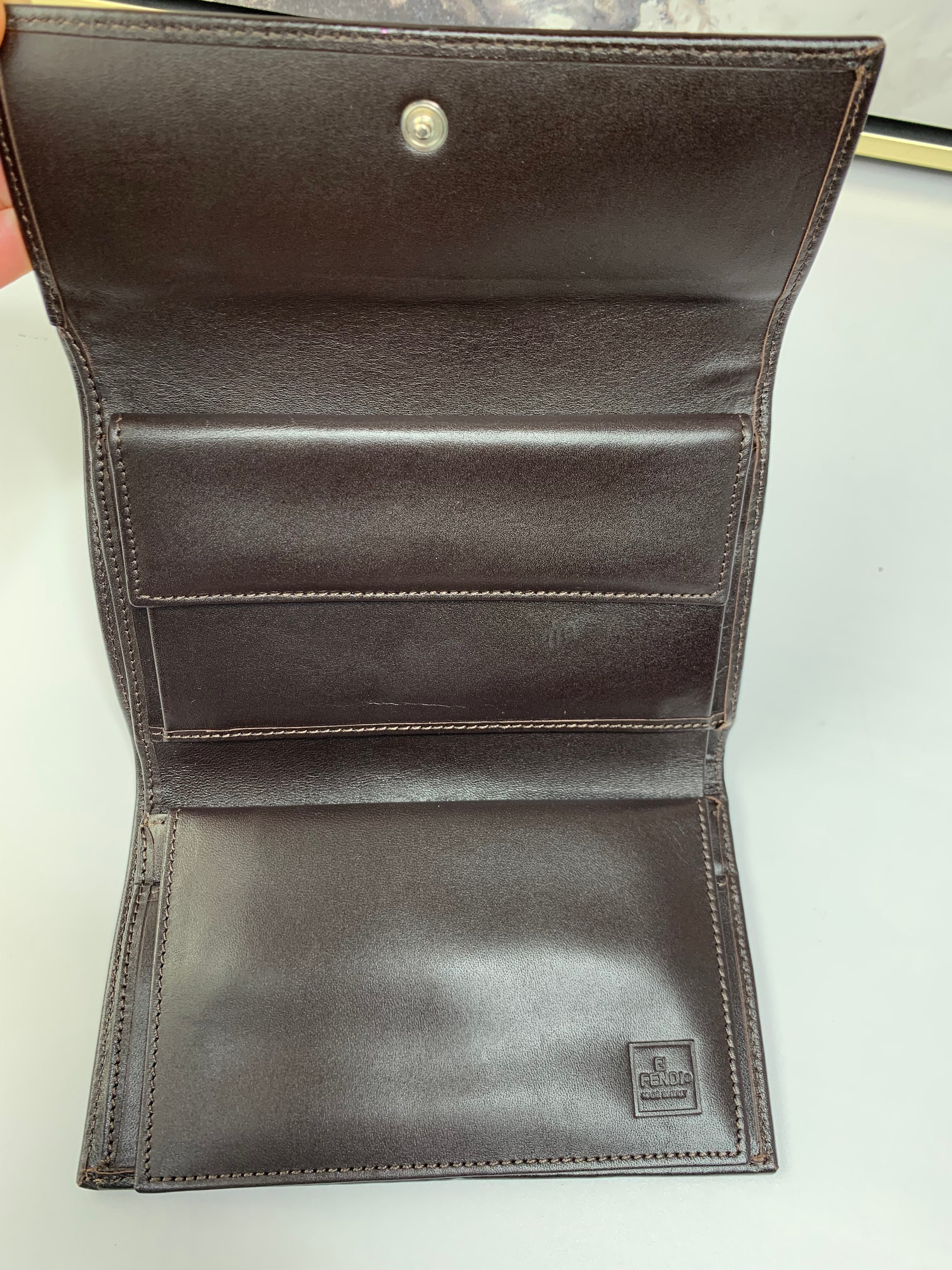 Fendi Zucca Trifold Wallet