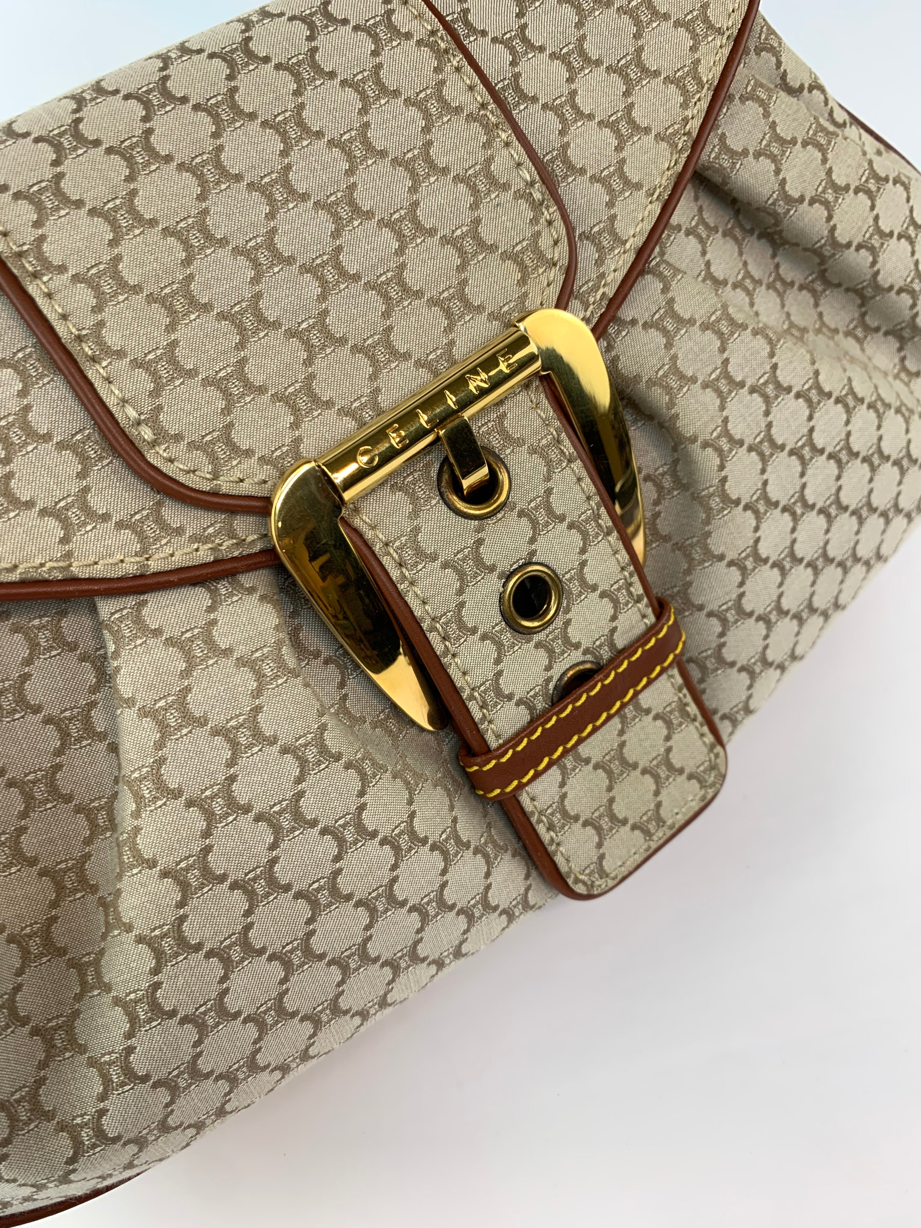 Celine Macadam Buckle Shoulder Bag