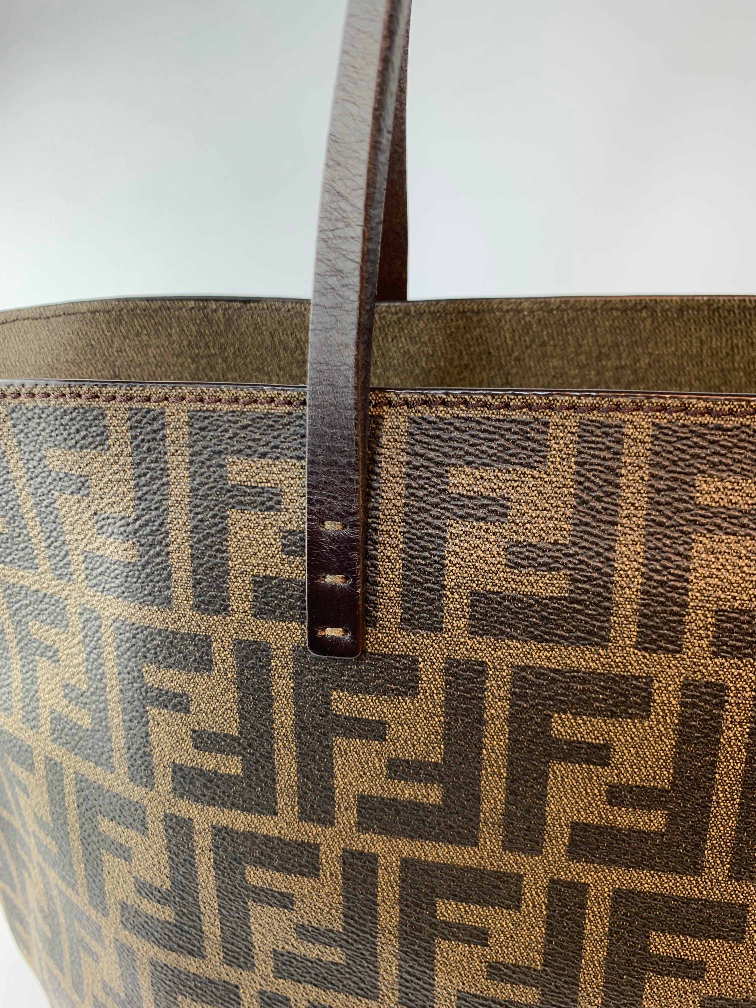 Fendi Zucca Tote in Canvas