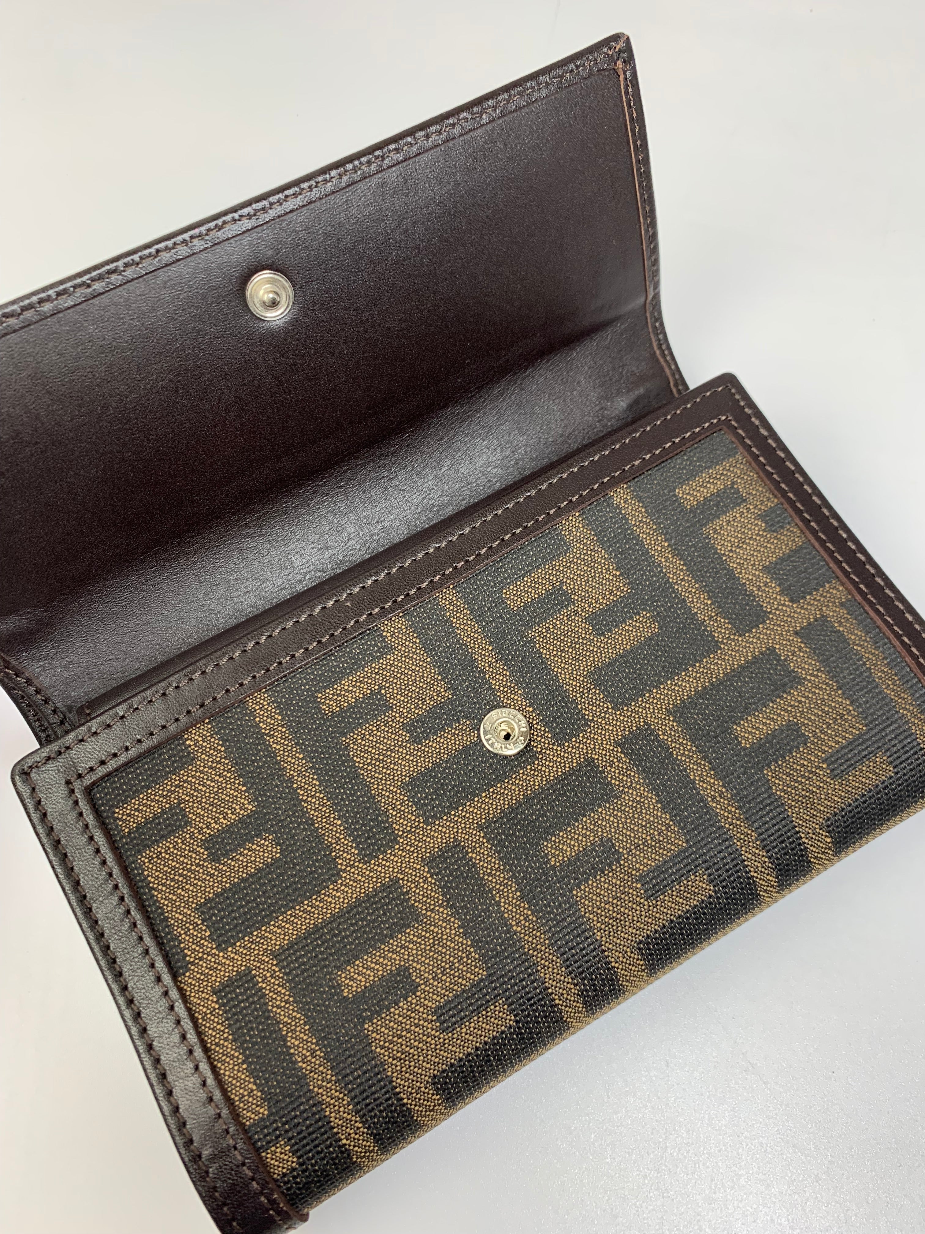 Fendi Zucca Trifold Wallet