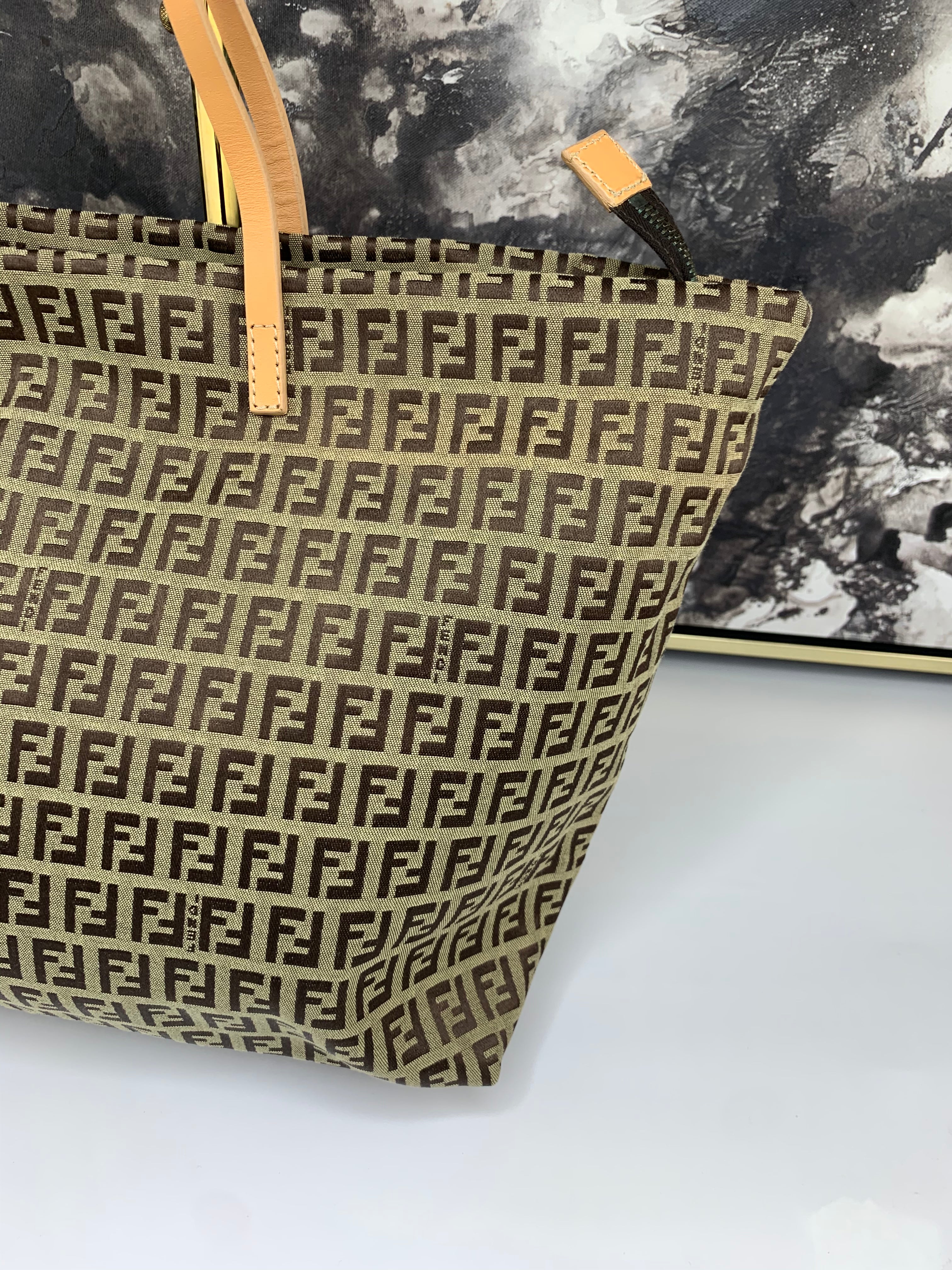 Fendi Zucchino Tote Bag