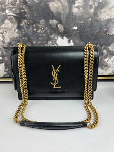 Yves Saint Laurent Medium Sunset in Smooth Leather