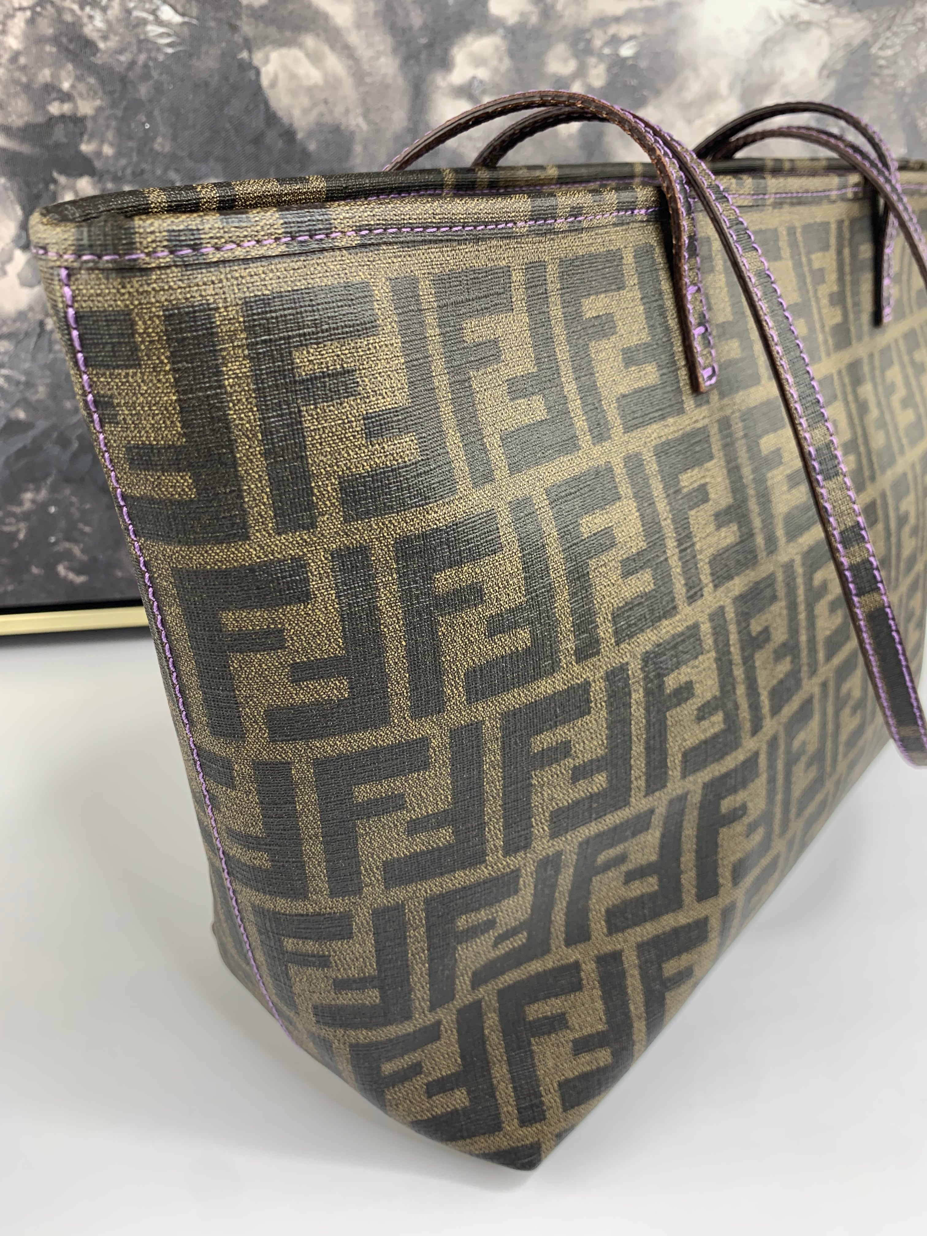 Fendi Zucca Tote in Coated Canvas