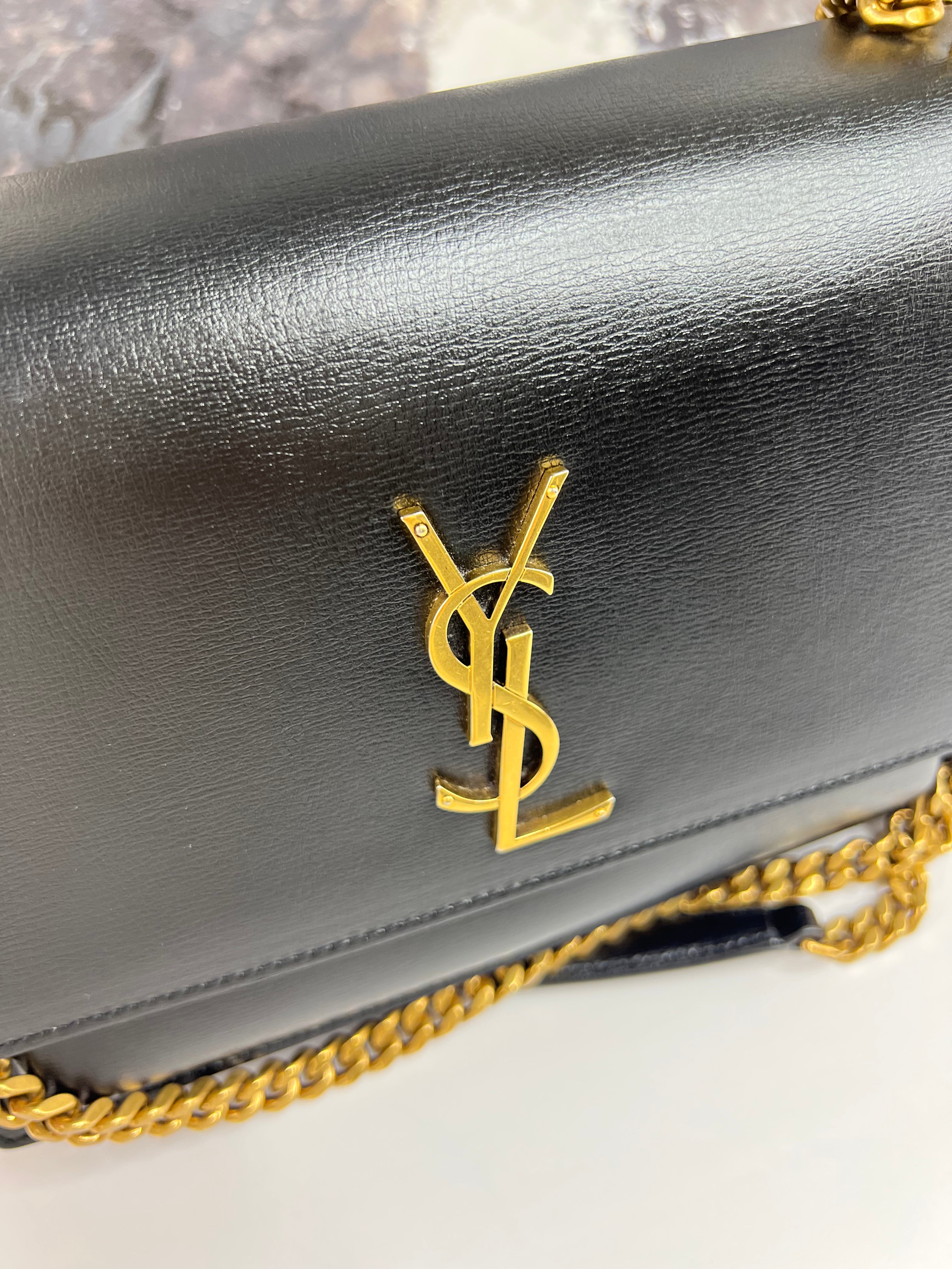 Yves Saint Laurent Medium Sunset in Smooth Leather