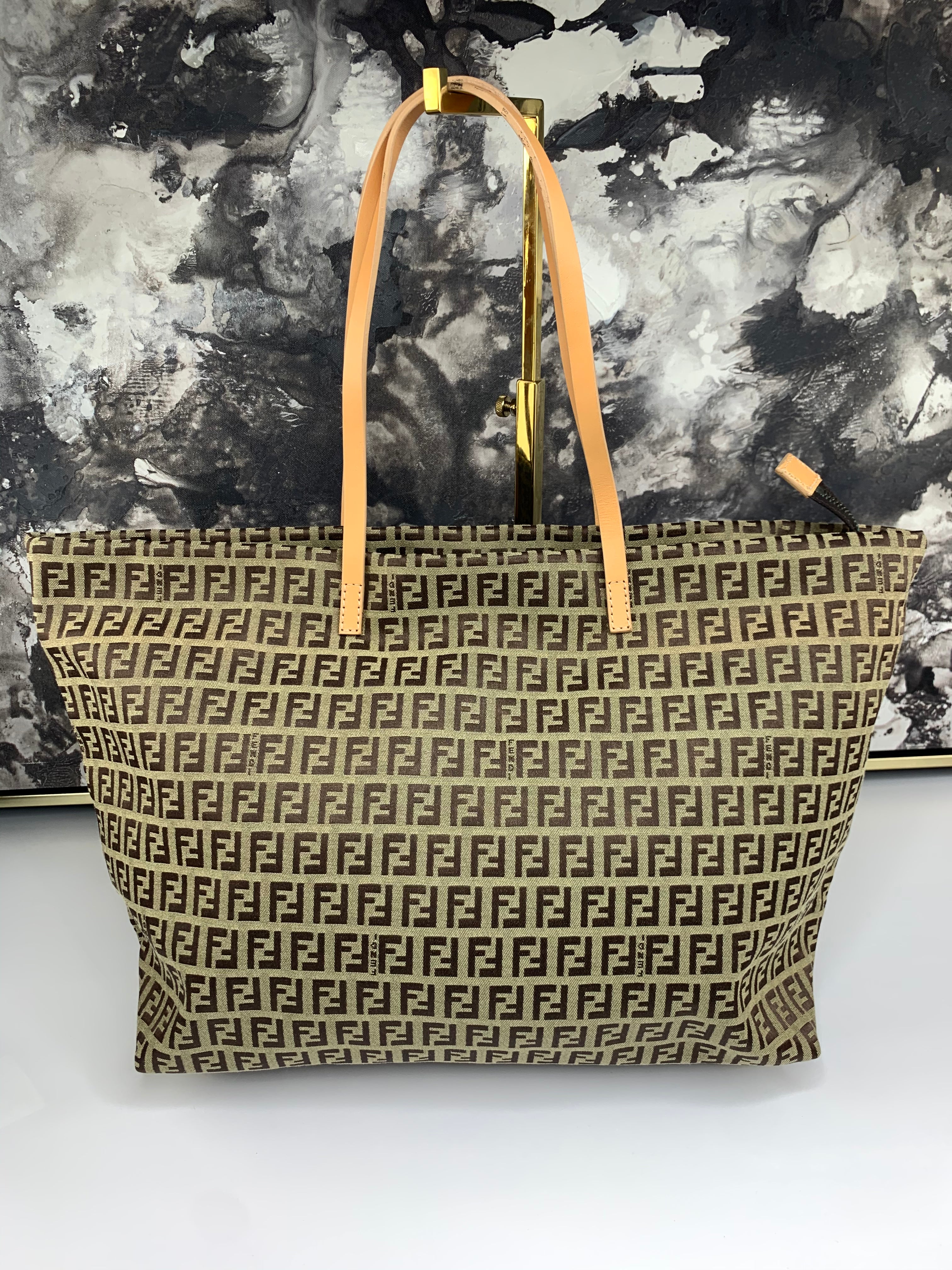 Fendi Zucchino Tote Bag