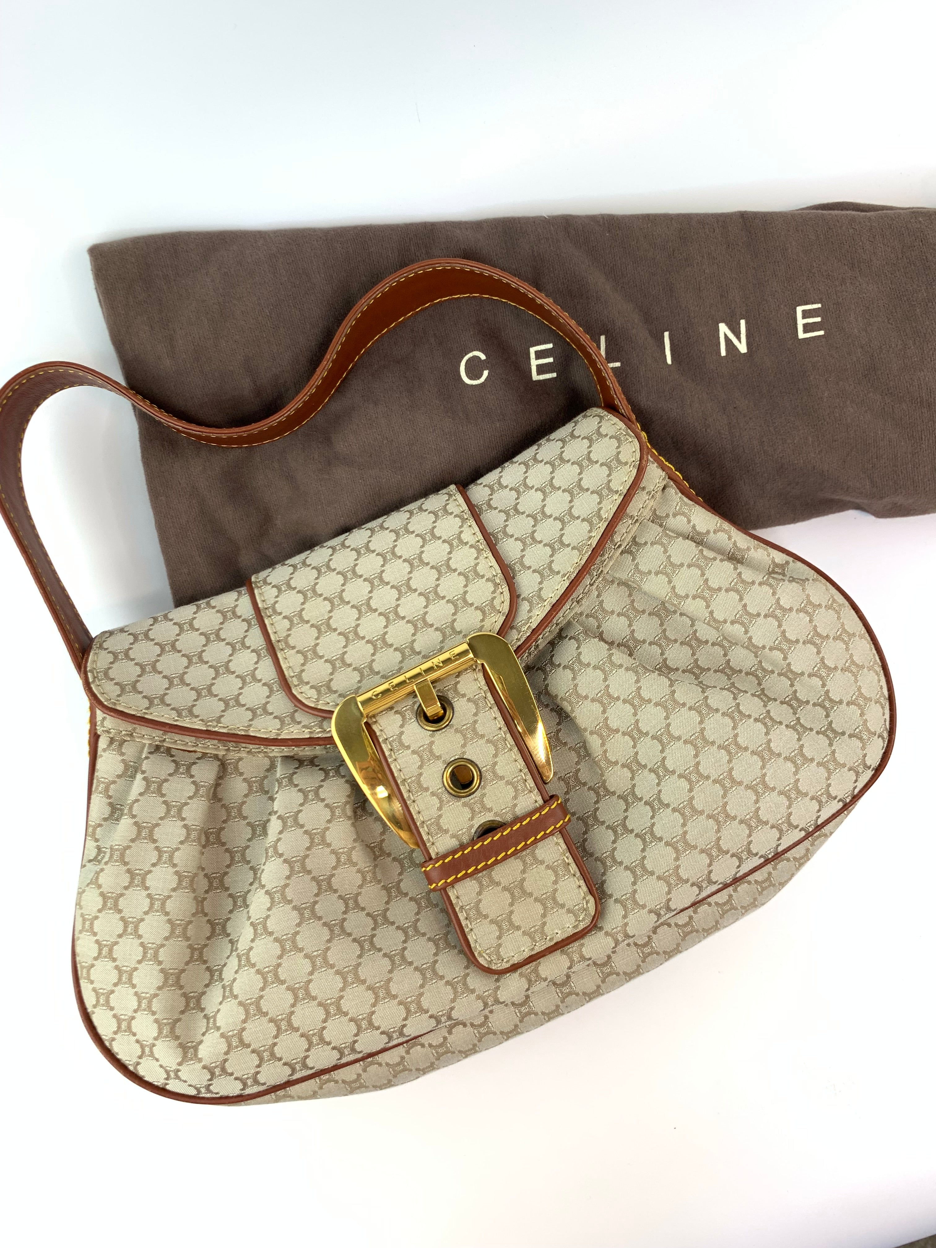 Celine Macadam Buckle Shoulder Bag