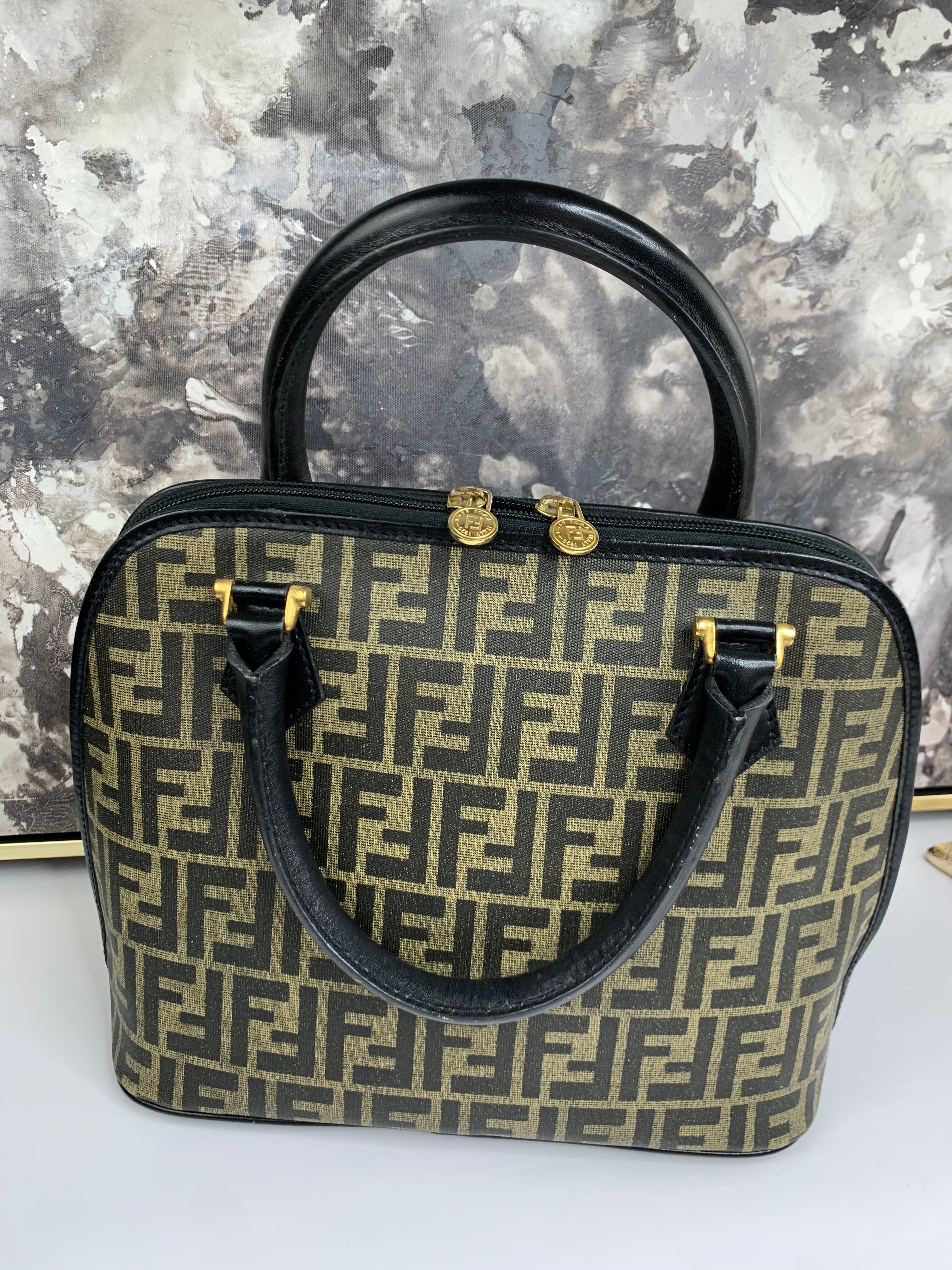 Fendi Zucca Top Handle Tote