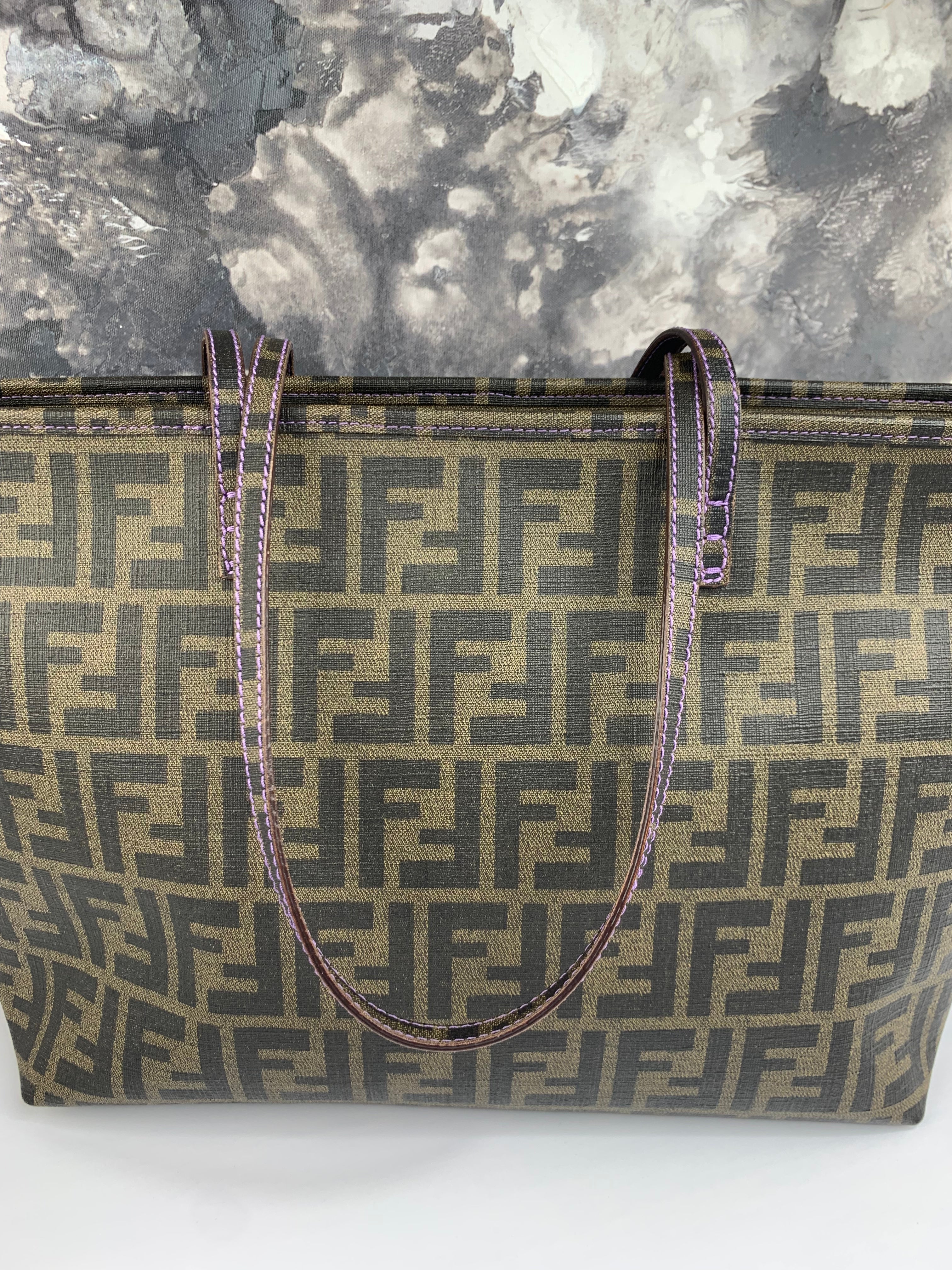 Fendi Zucca Tote in Coated Canvas