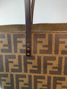Fendi Zucca Tote in Canvas