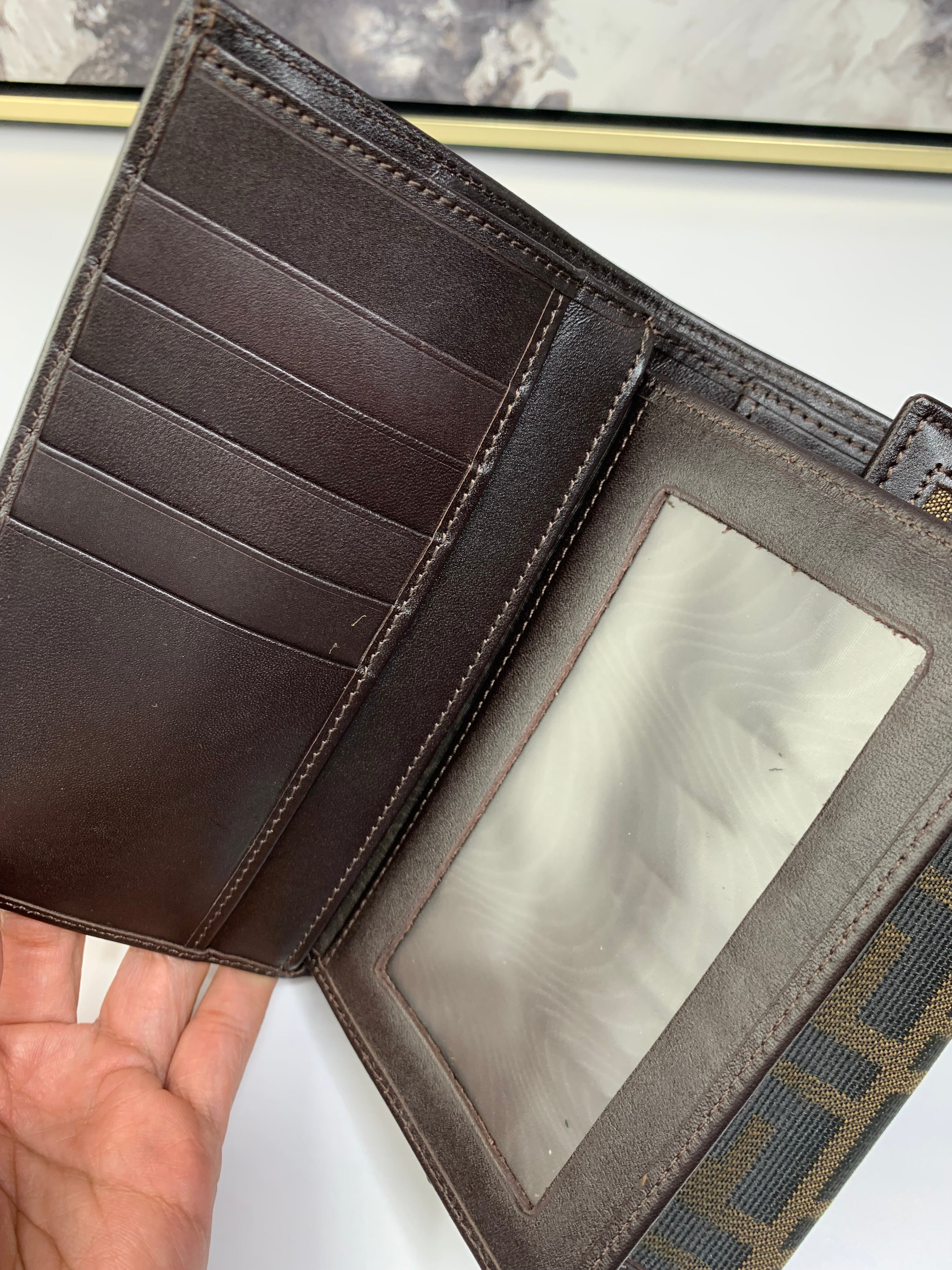 Fendi Zucca Trifold Wallet