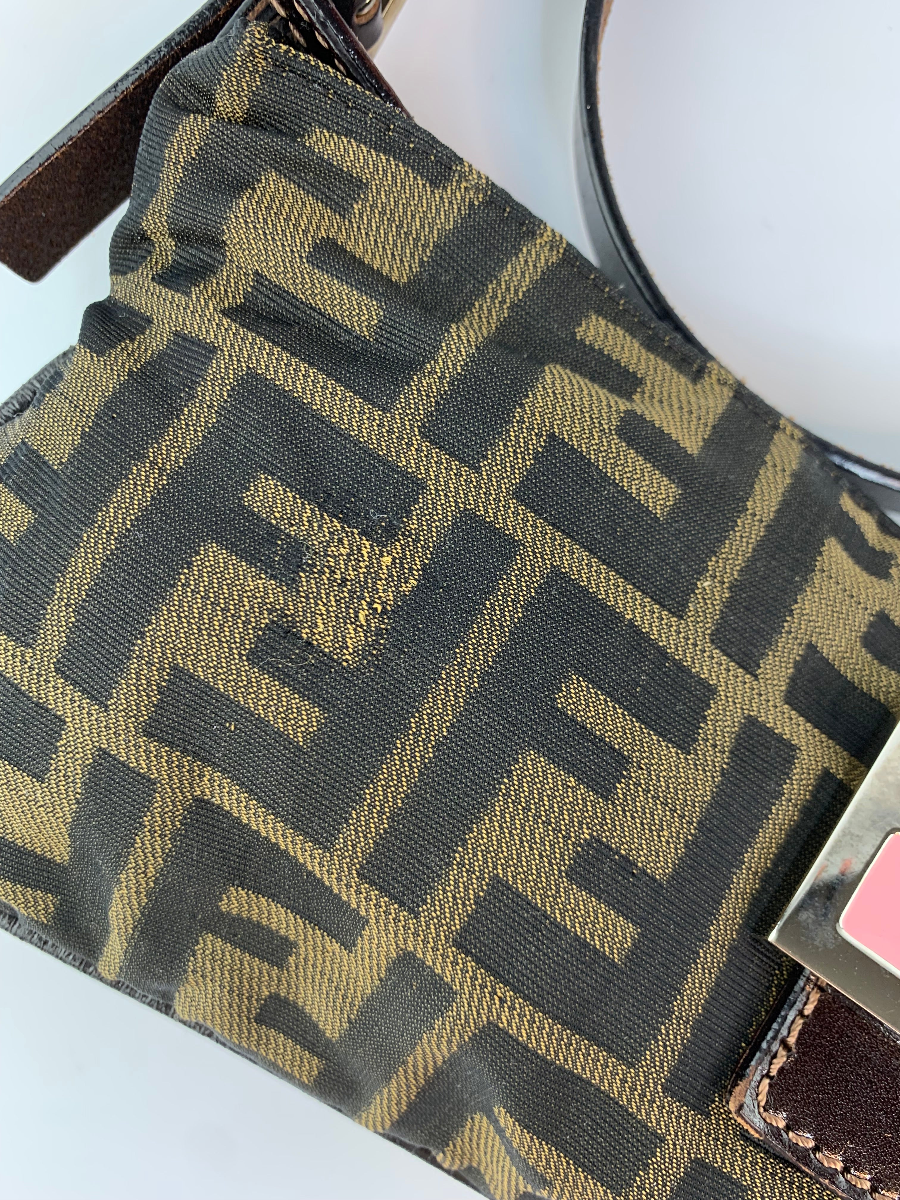 Fendi Zucca Crossbody/ Shoulder Bag