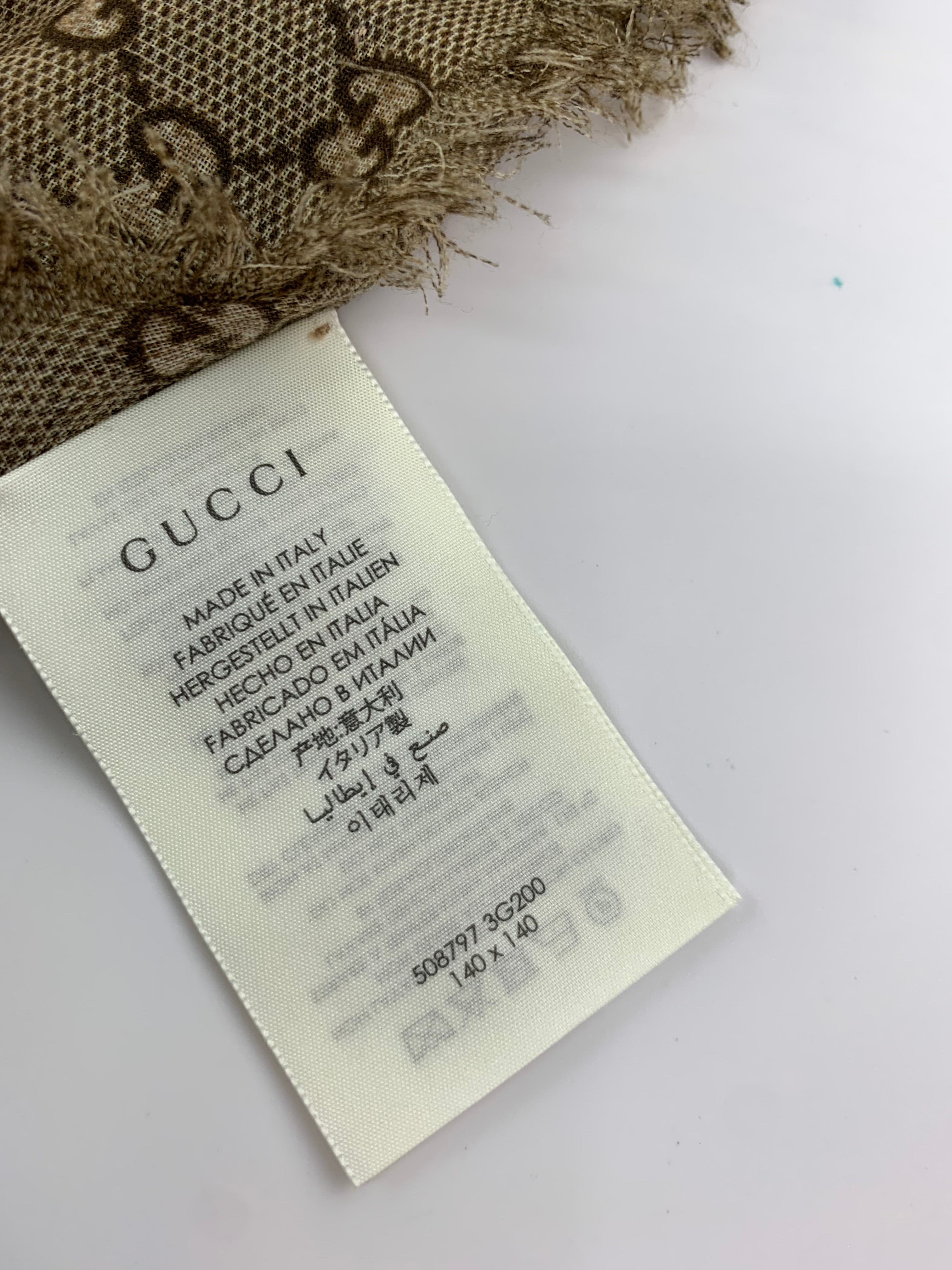 Gucci Blooms GG logo oversize scarf