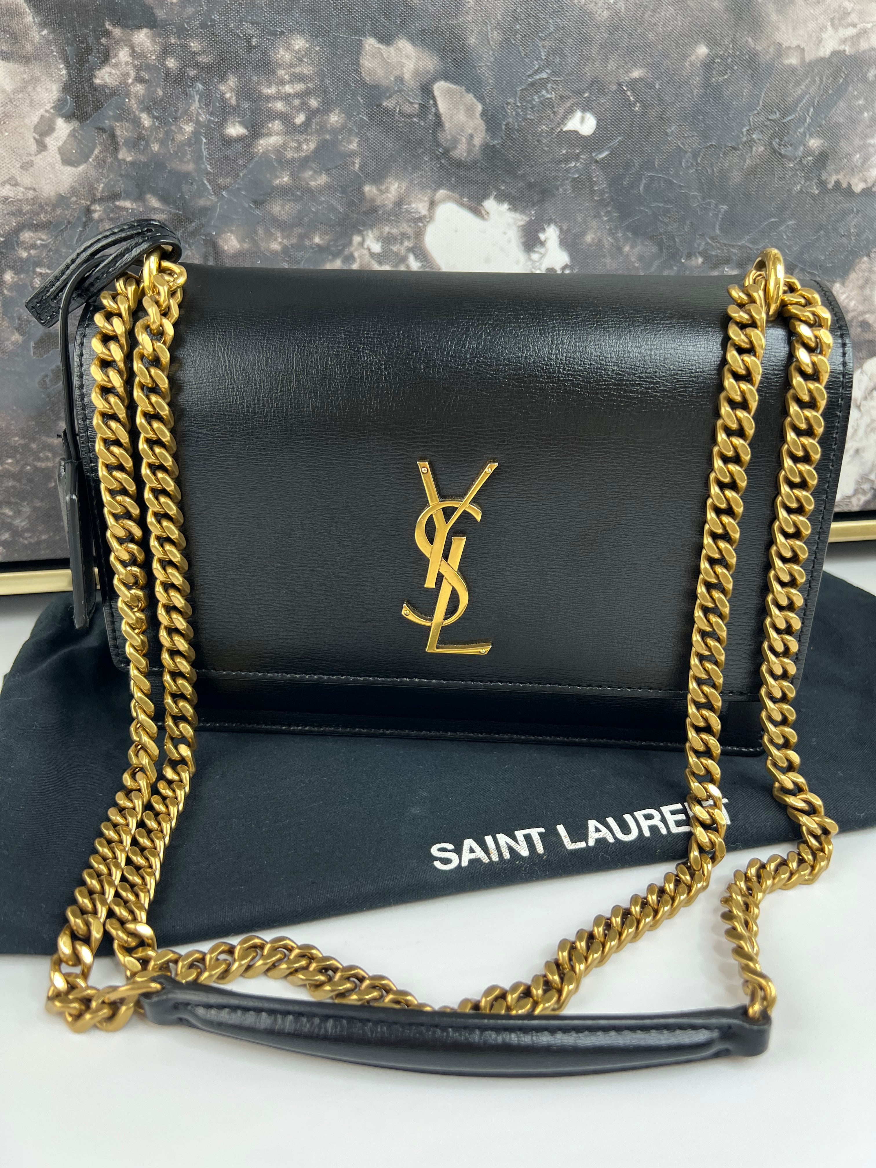 Yves Saint Laurent Medium Sunset in Smooth Leather