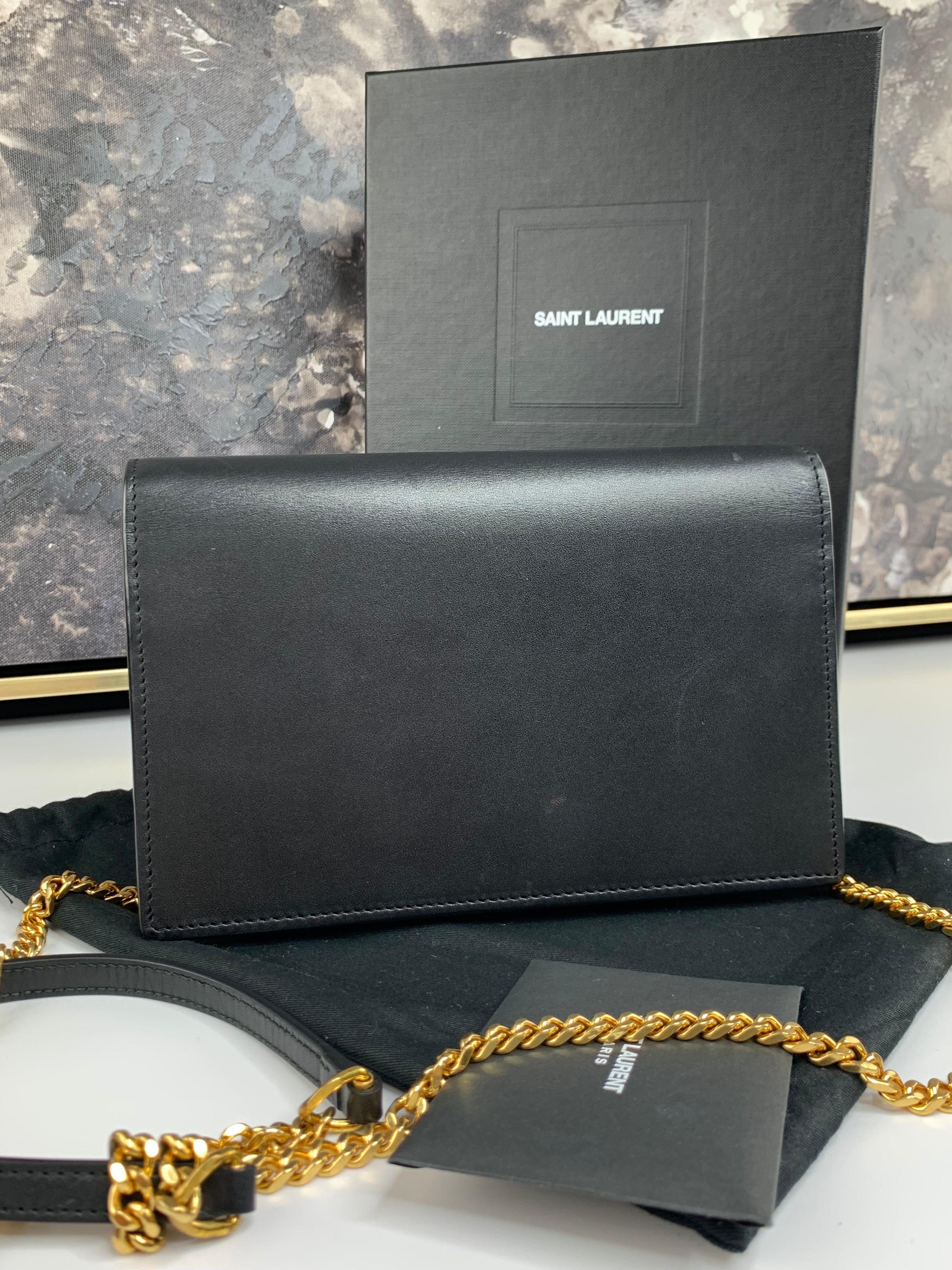 Yves Saint Laurent Kate Chain Wallet with Tassel