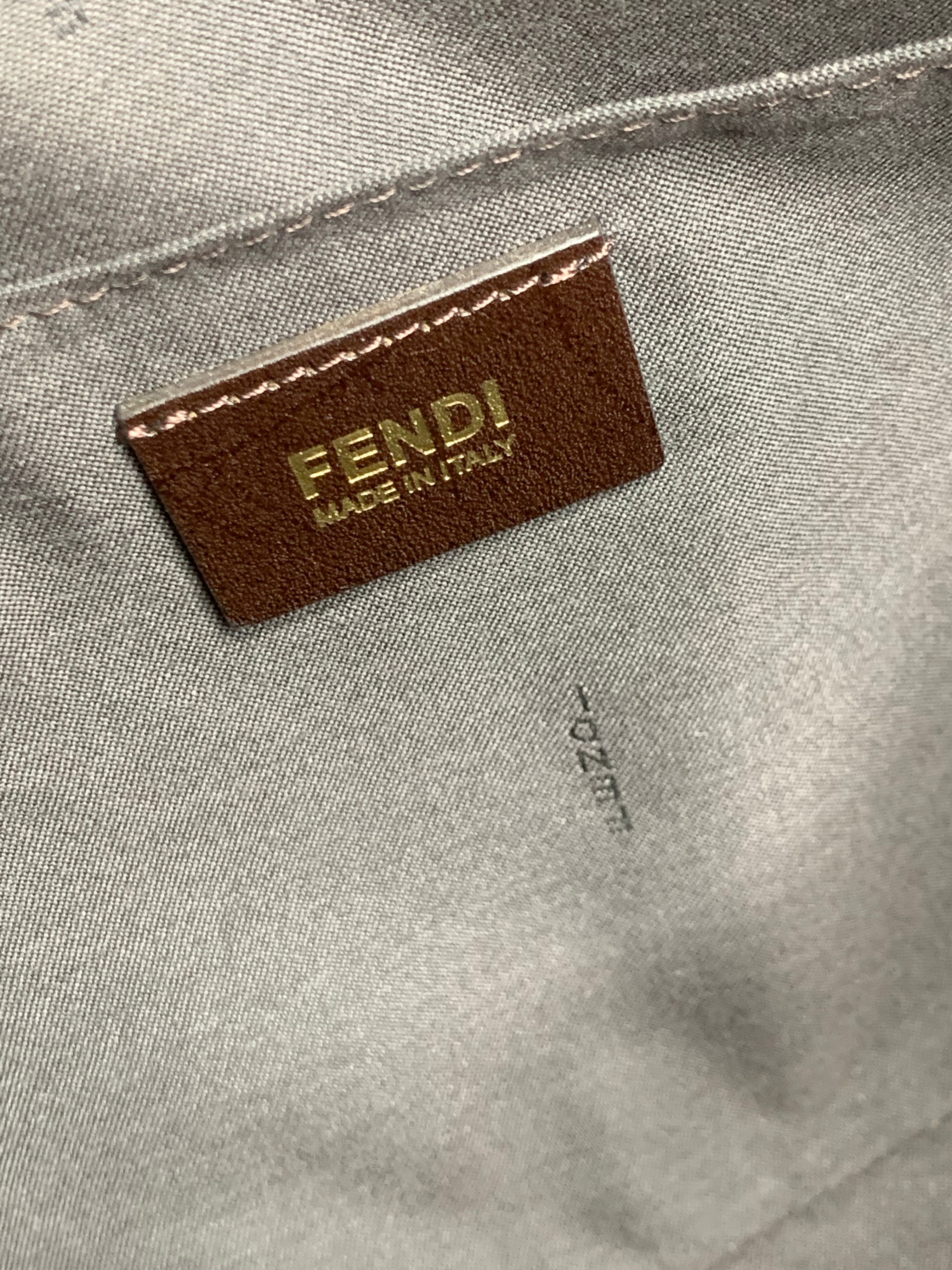 Fendi Zucca Coated Canvas Messenger Bag