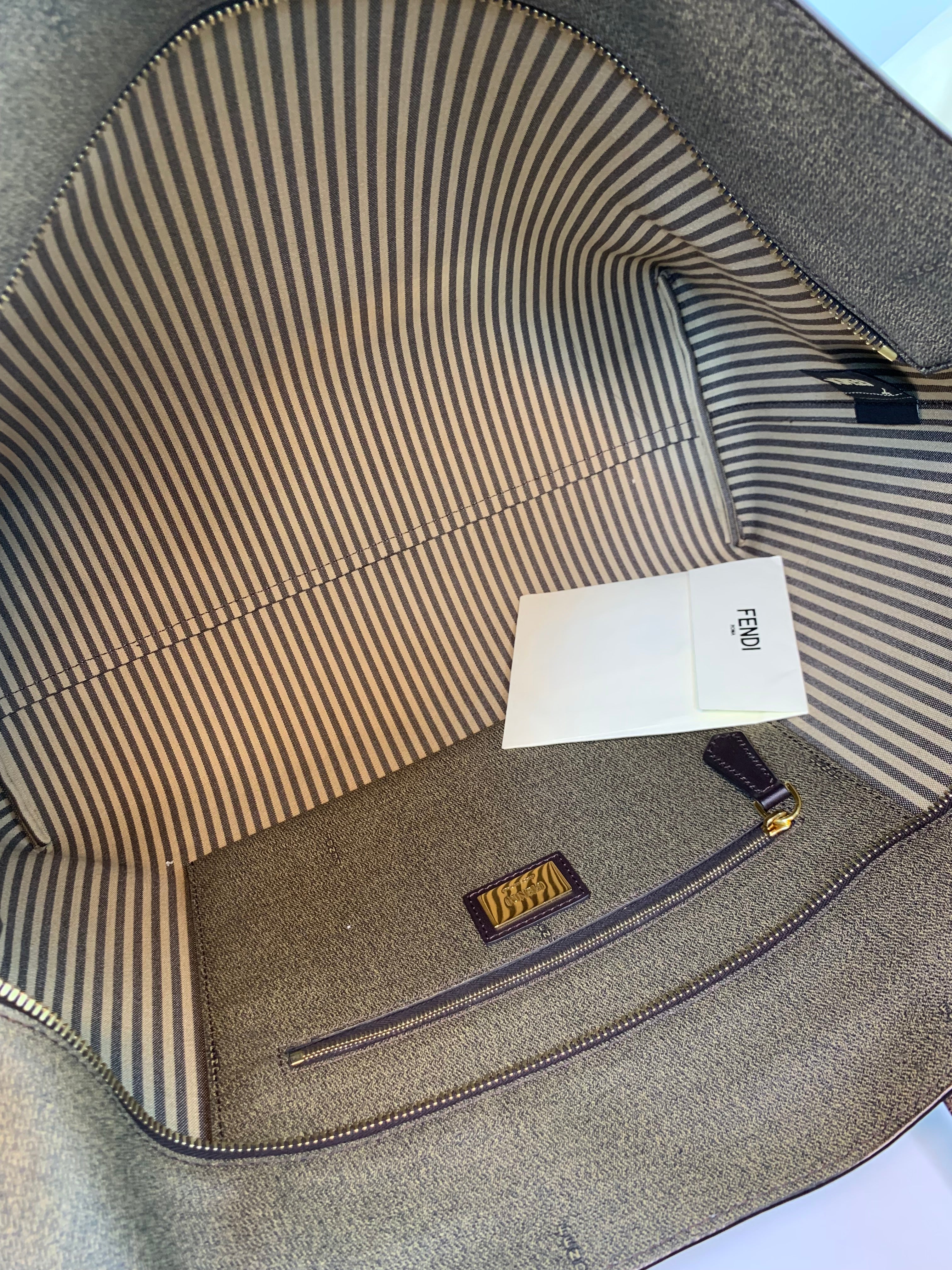 Fendi Zucca Tote in Canvas