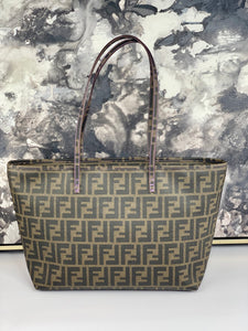 Fendi Zucca Tote in Coated Canvas