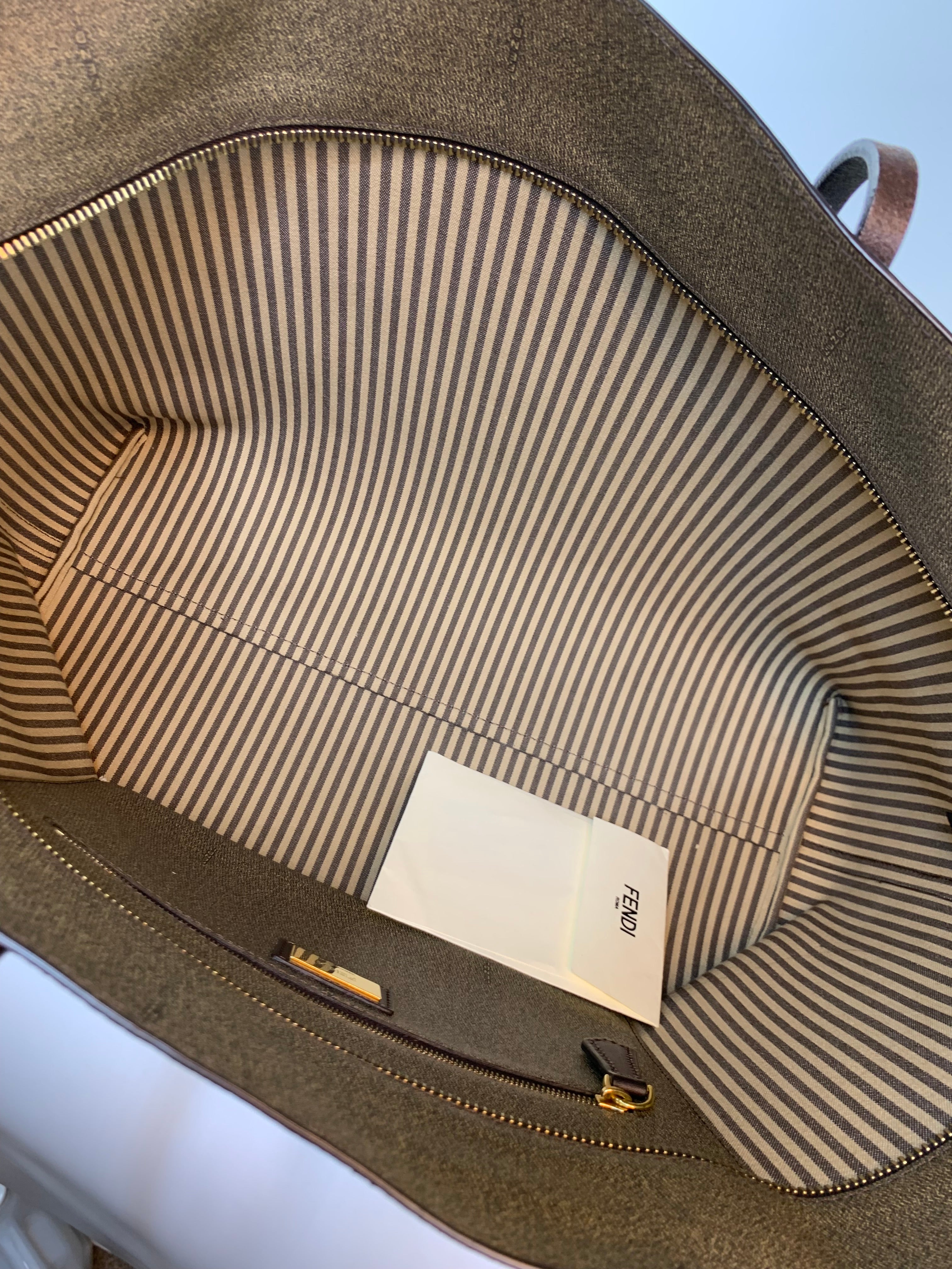 Fendi Zucca Tote in Canvas
