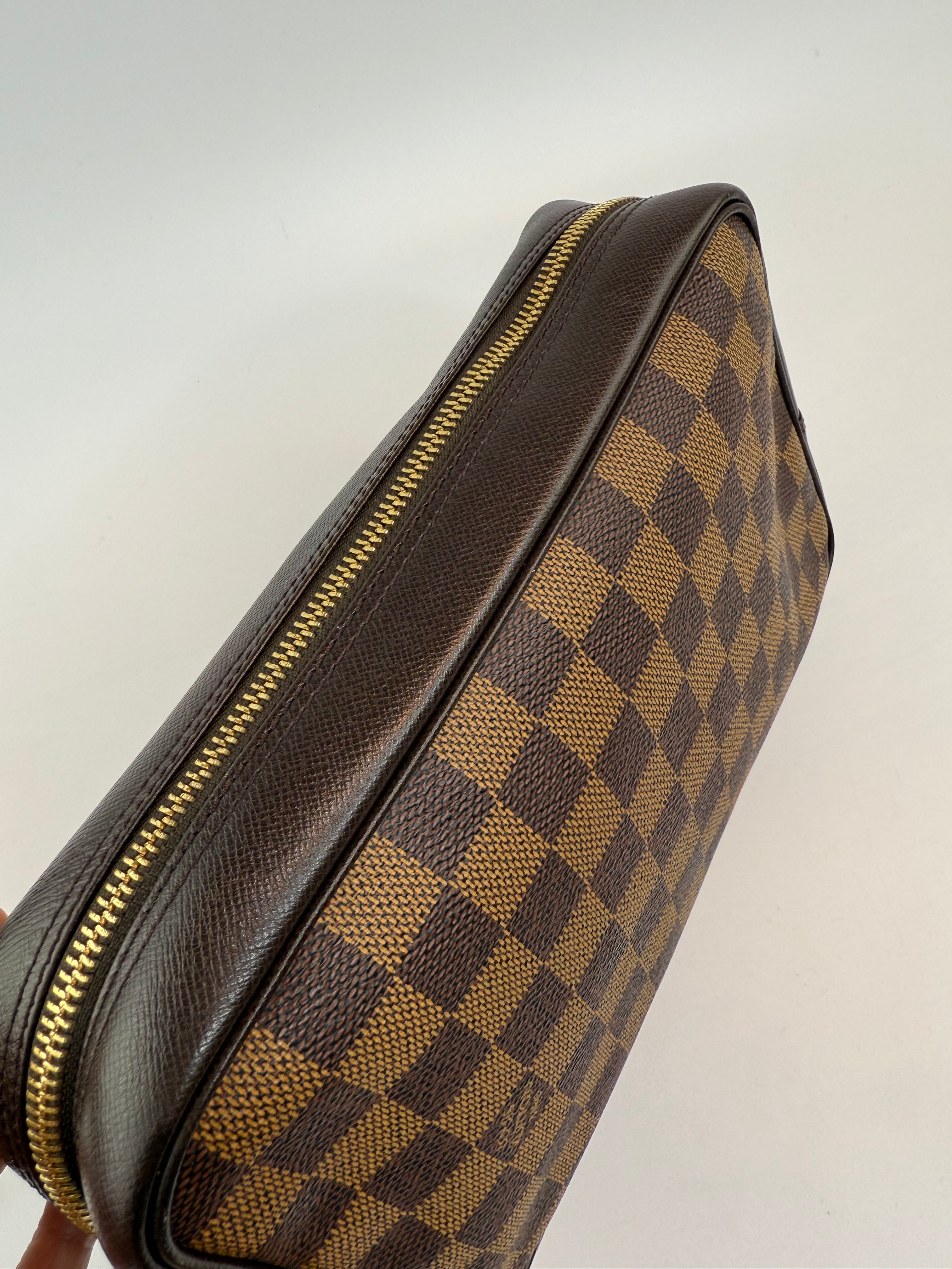 Louis Vuitton Toiletry Pouch in Damier  Ebene