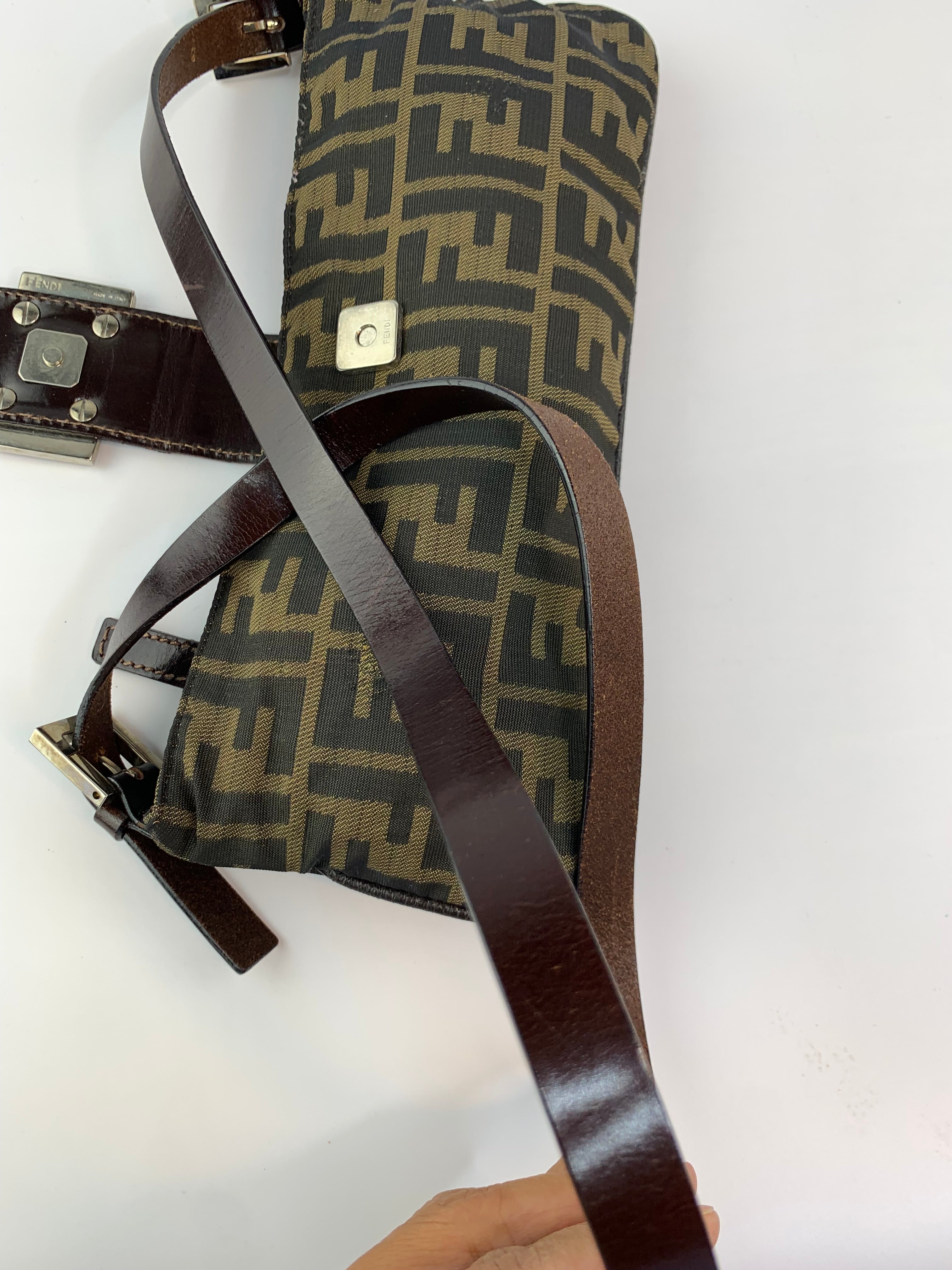 Fendi Zucca Crossbody/ Shoulder Bag