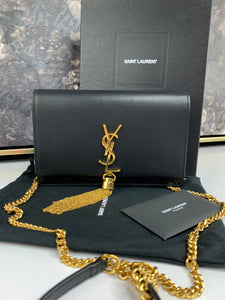 Yves Saint Laurent Kate Chain Wallet with Tassel