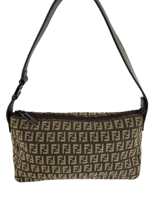 Fendi  Brown Zucchino Shoulder Bag