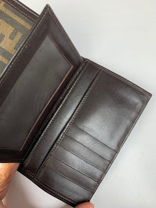 Fendi Zucca Trifold Wallet