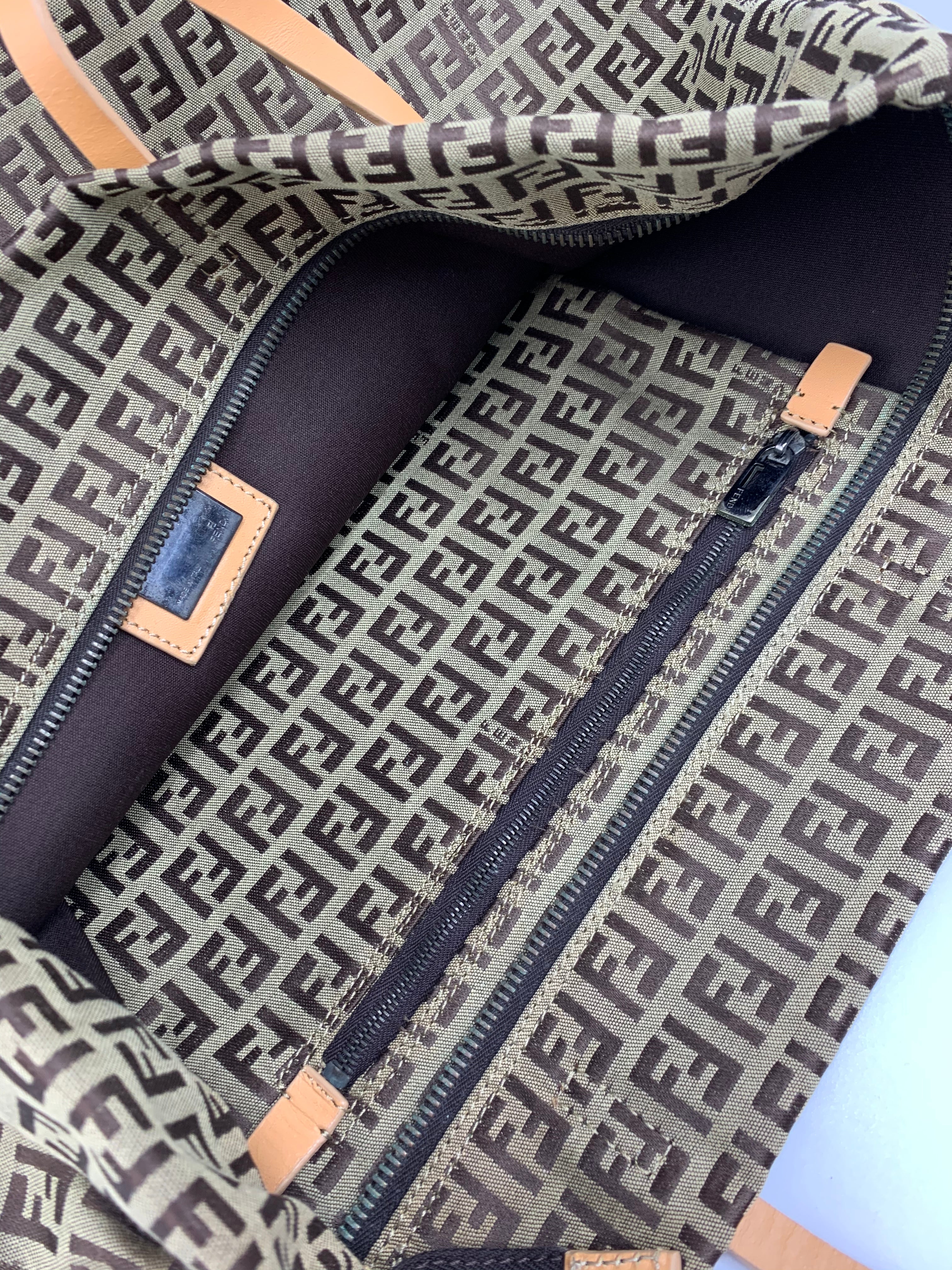 Fendi Zucchino Tote Bag