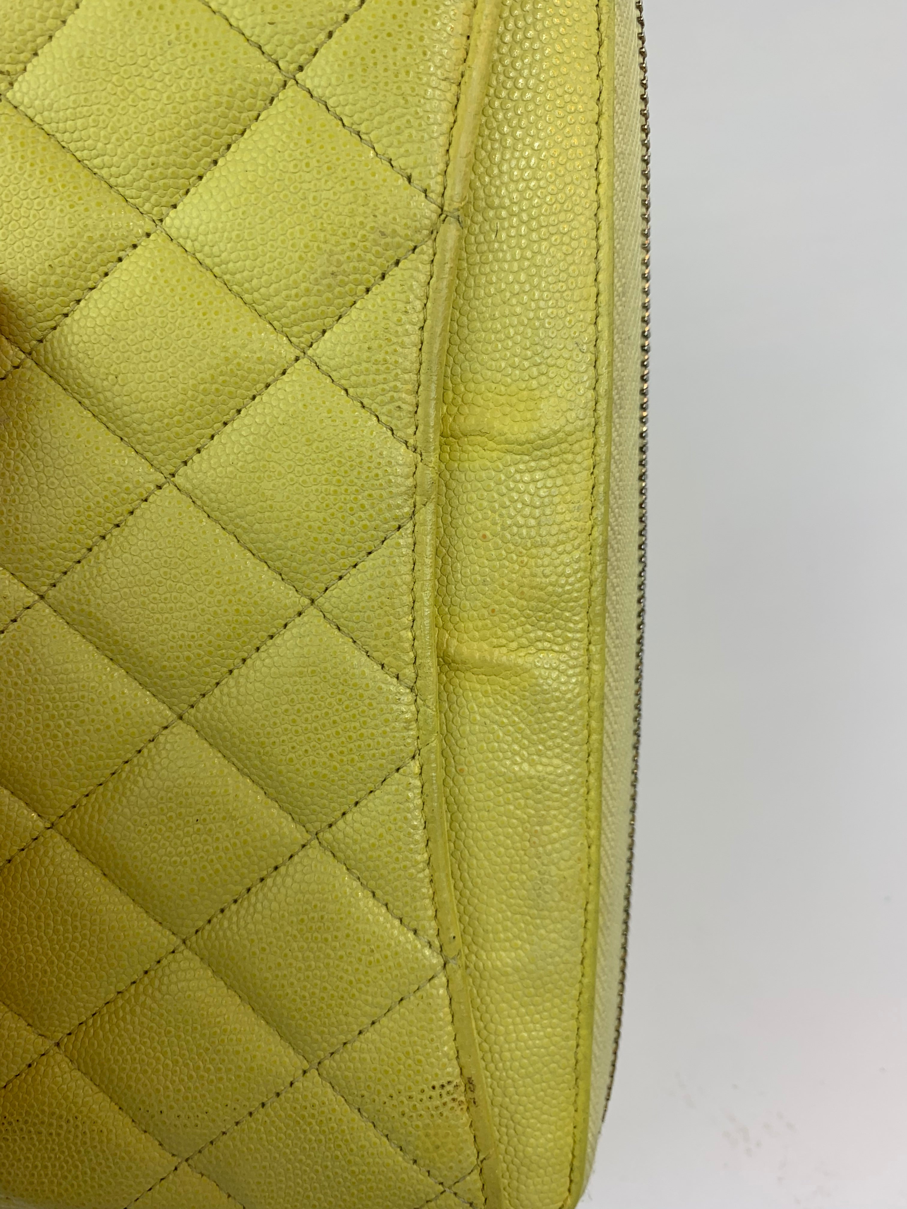 Chanel Caviar Zip Around Wallet