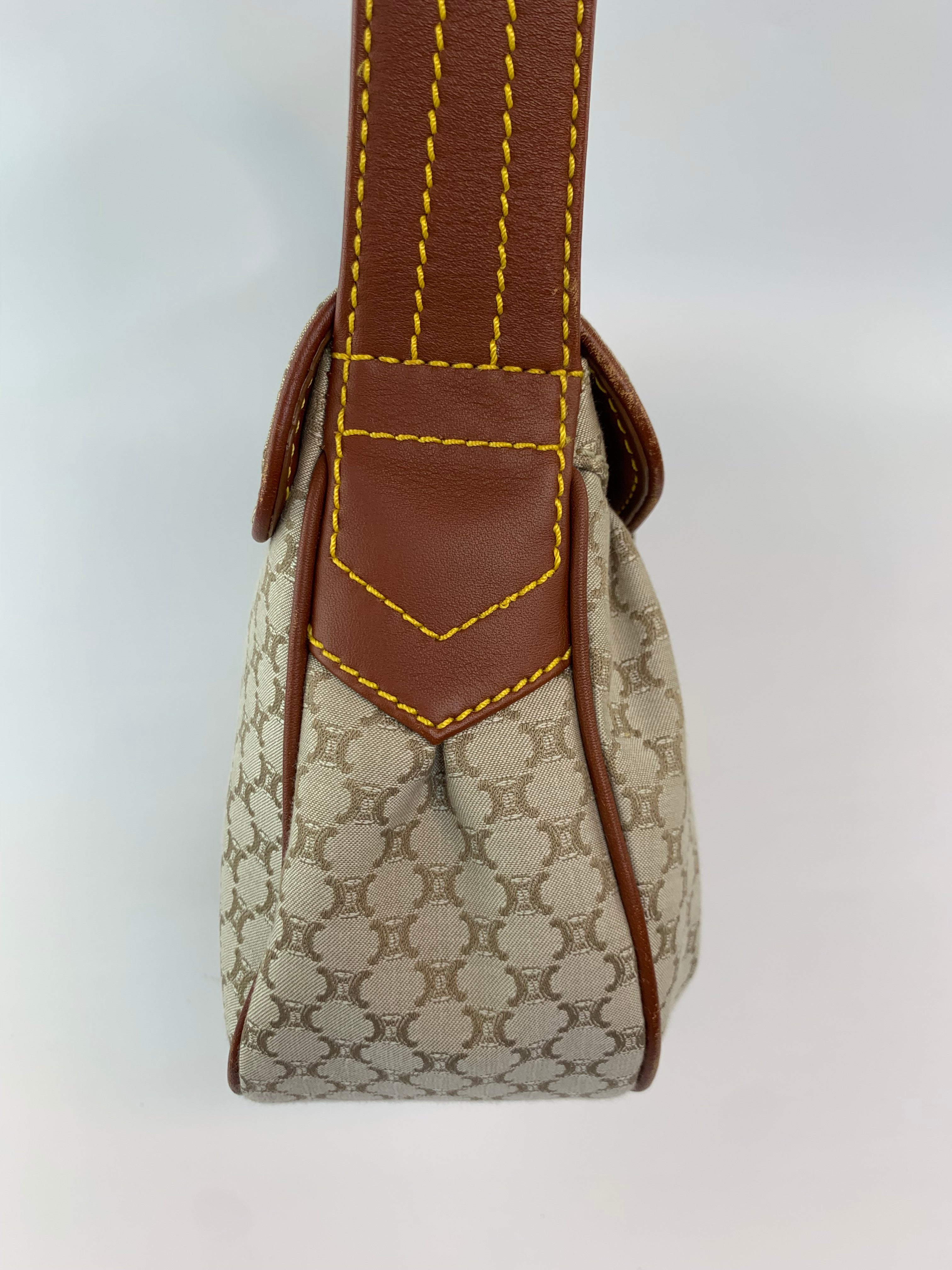 Celine Macadam Buckle Shoulder Bag