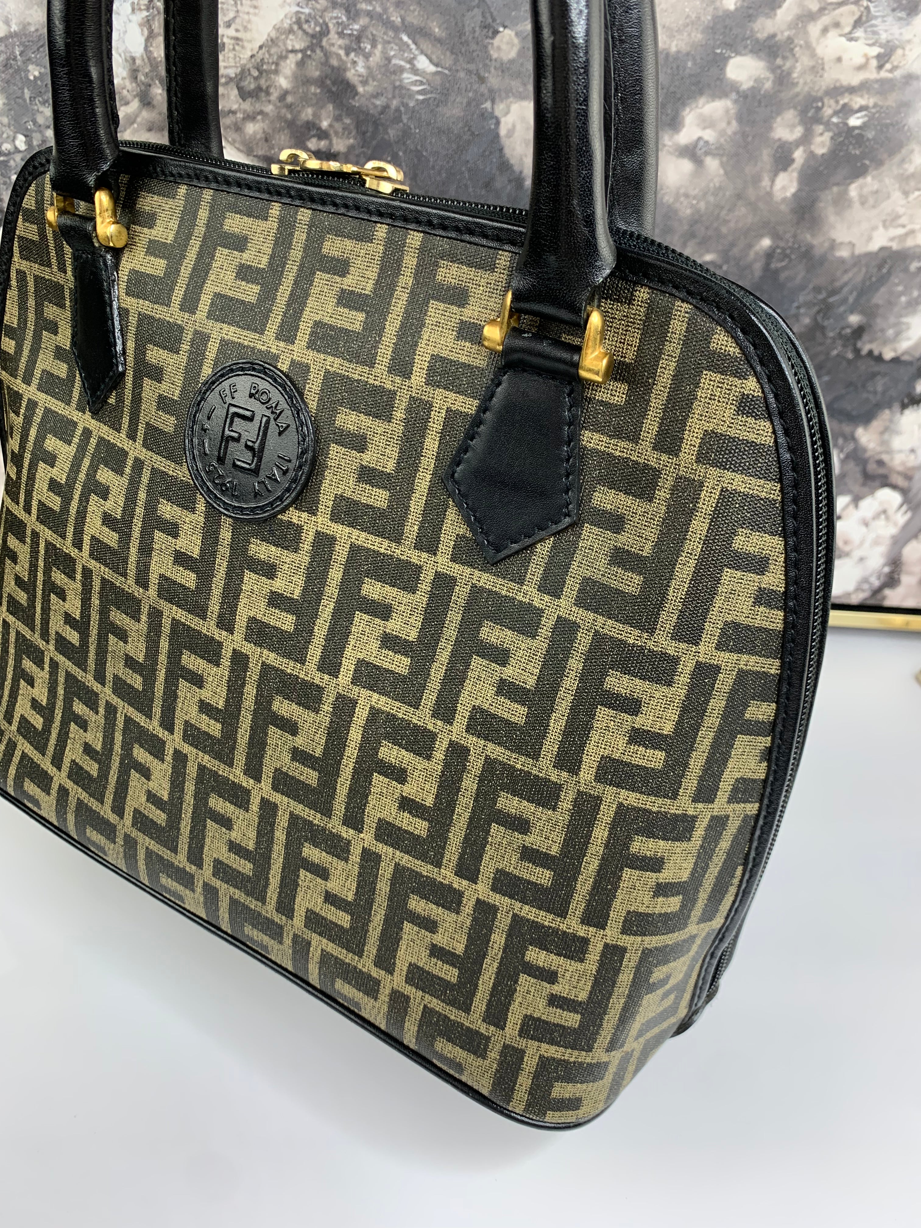 Fendi Zucca Top Handle Tote