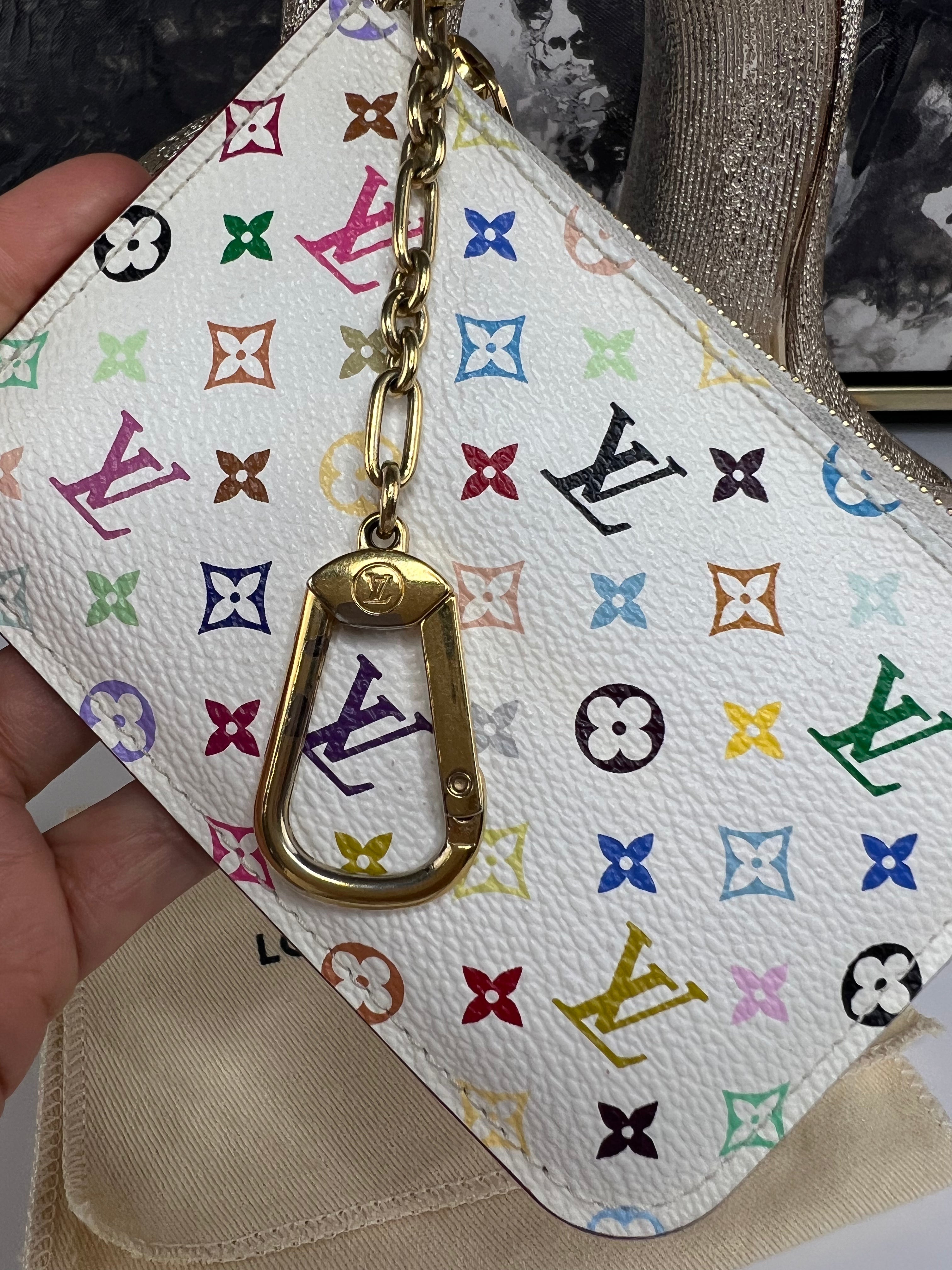 Louis vuitton multicolor key pouch sale