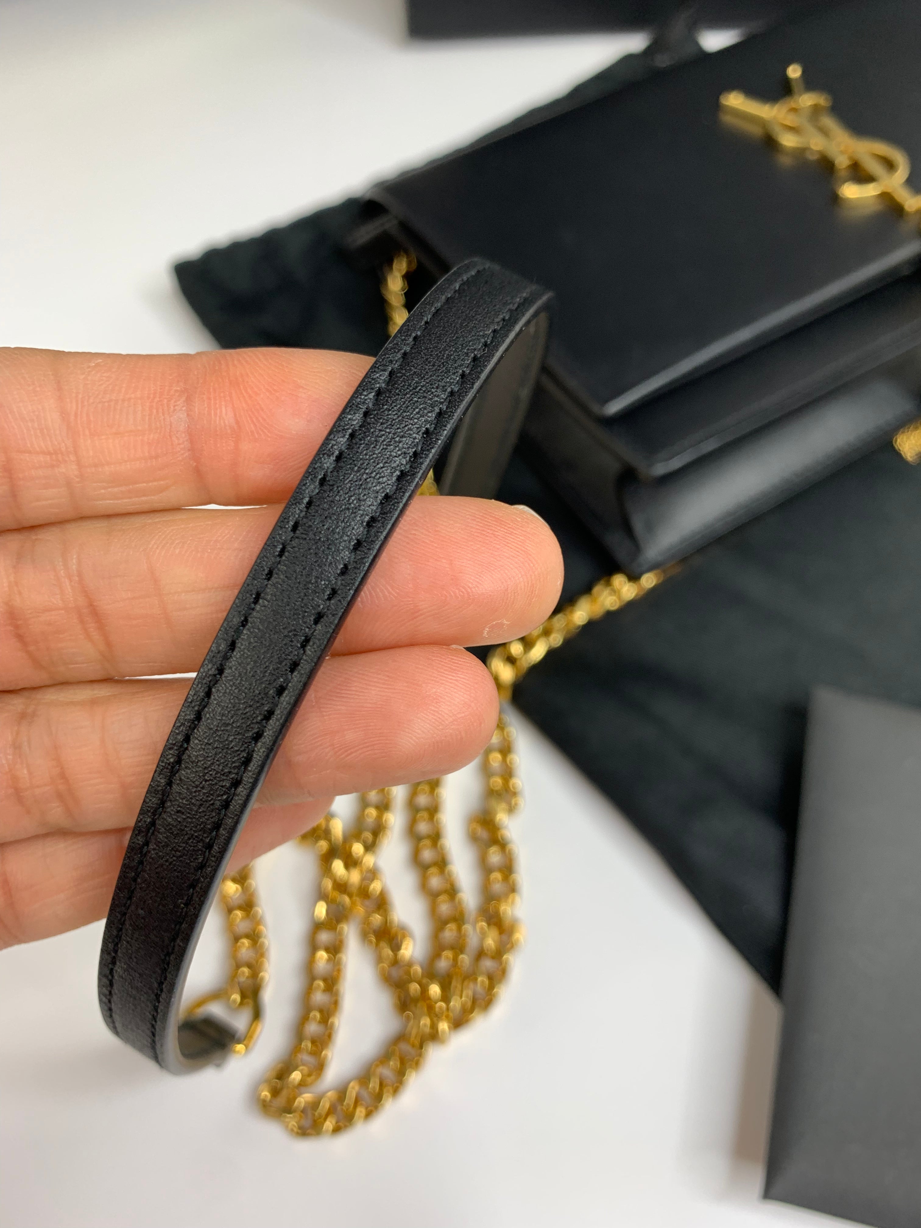 Yves Saint Laurent Kate Chain Wallet with Tassel