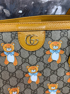 Gucci X KAI GG Supreme Monogram Medium Ophidia Shopping Tote