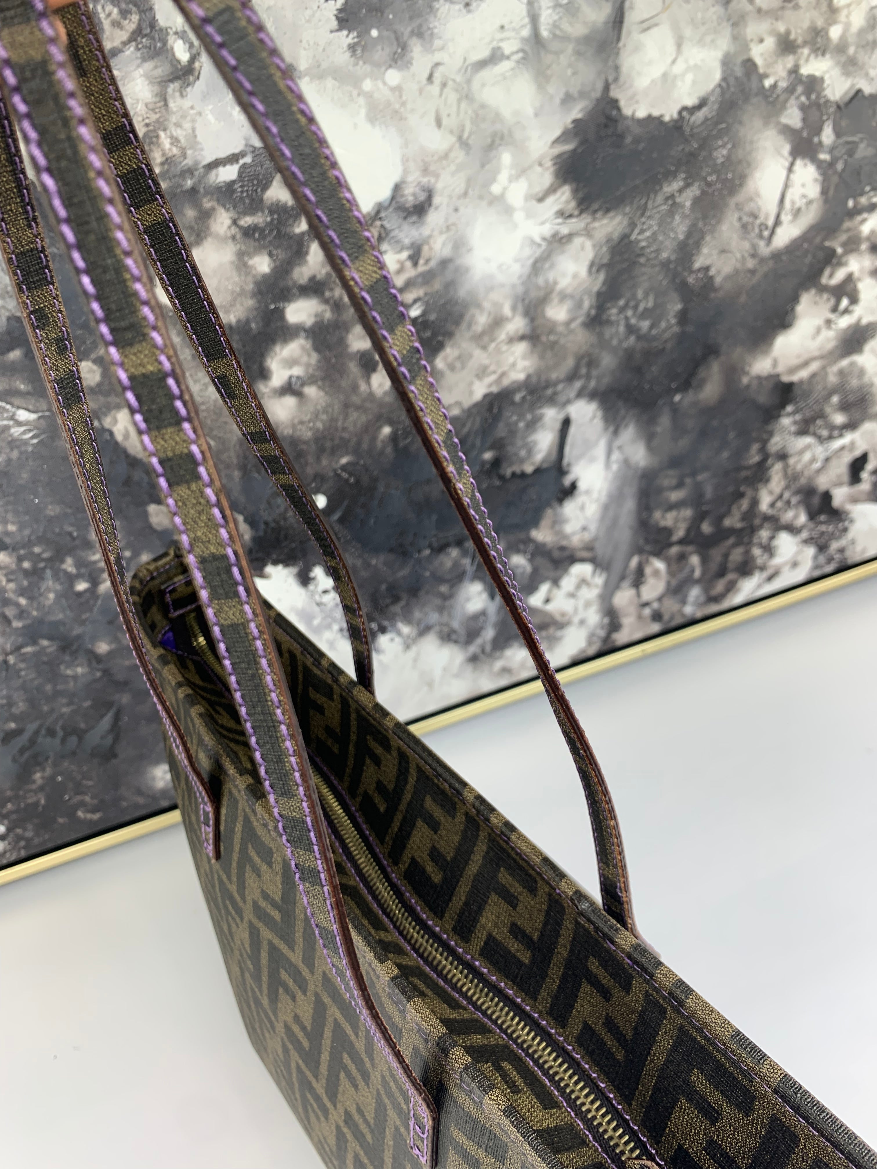 Fendi Zucca Tote in Coated Canvas