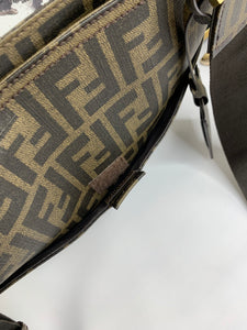 Fendi Zucca Coated Canvas Messenger Bag