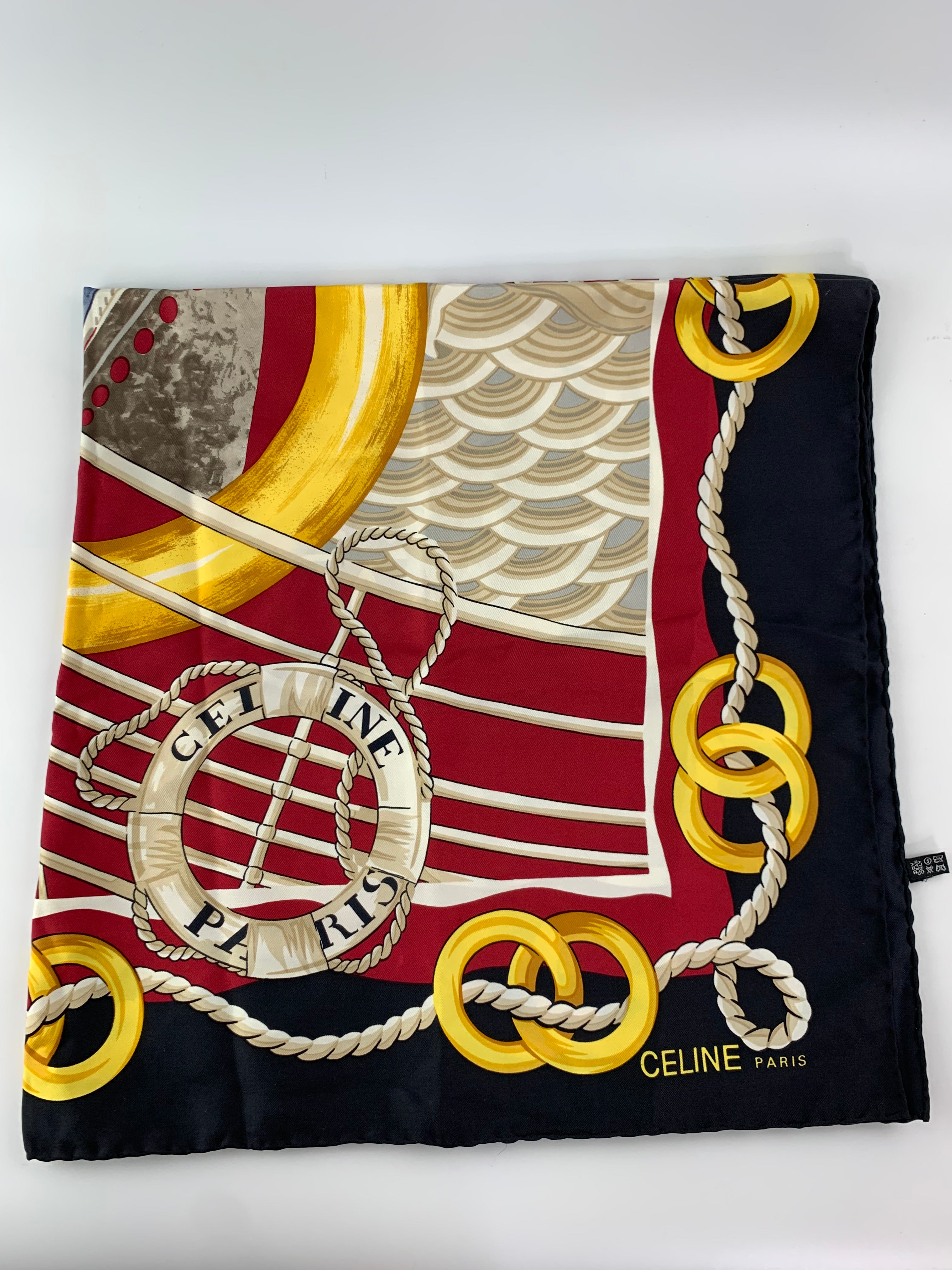 Celine Silk Printed Scarf