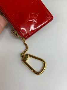 Louis Vuitton Red Vernis Key Pouch