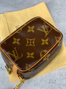 Louis Vuitton Trousse Wapity Mini Pouch Wristlet Bag Monogram