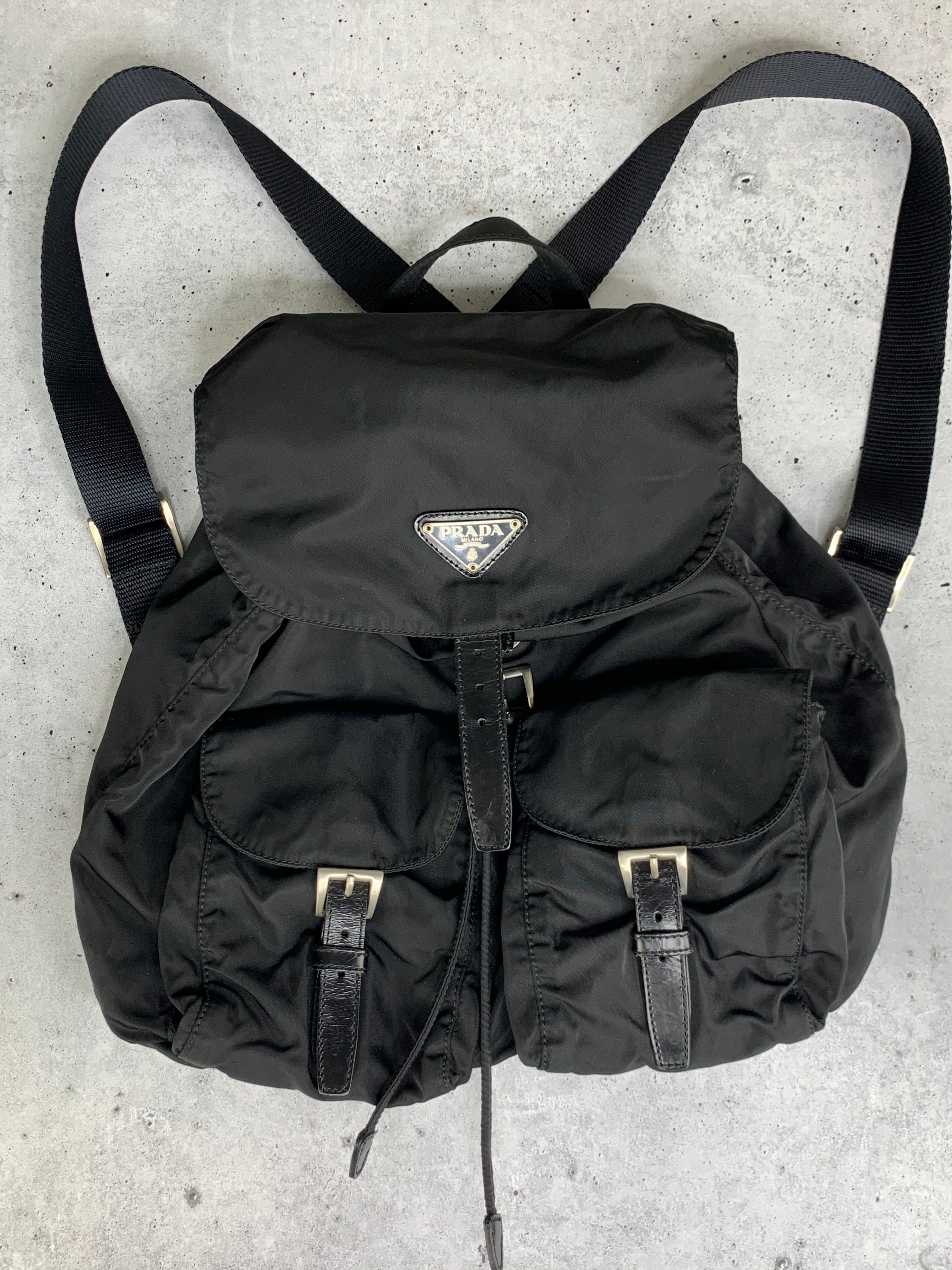 Prada Black Nylon Backpack