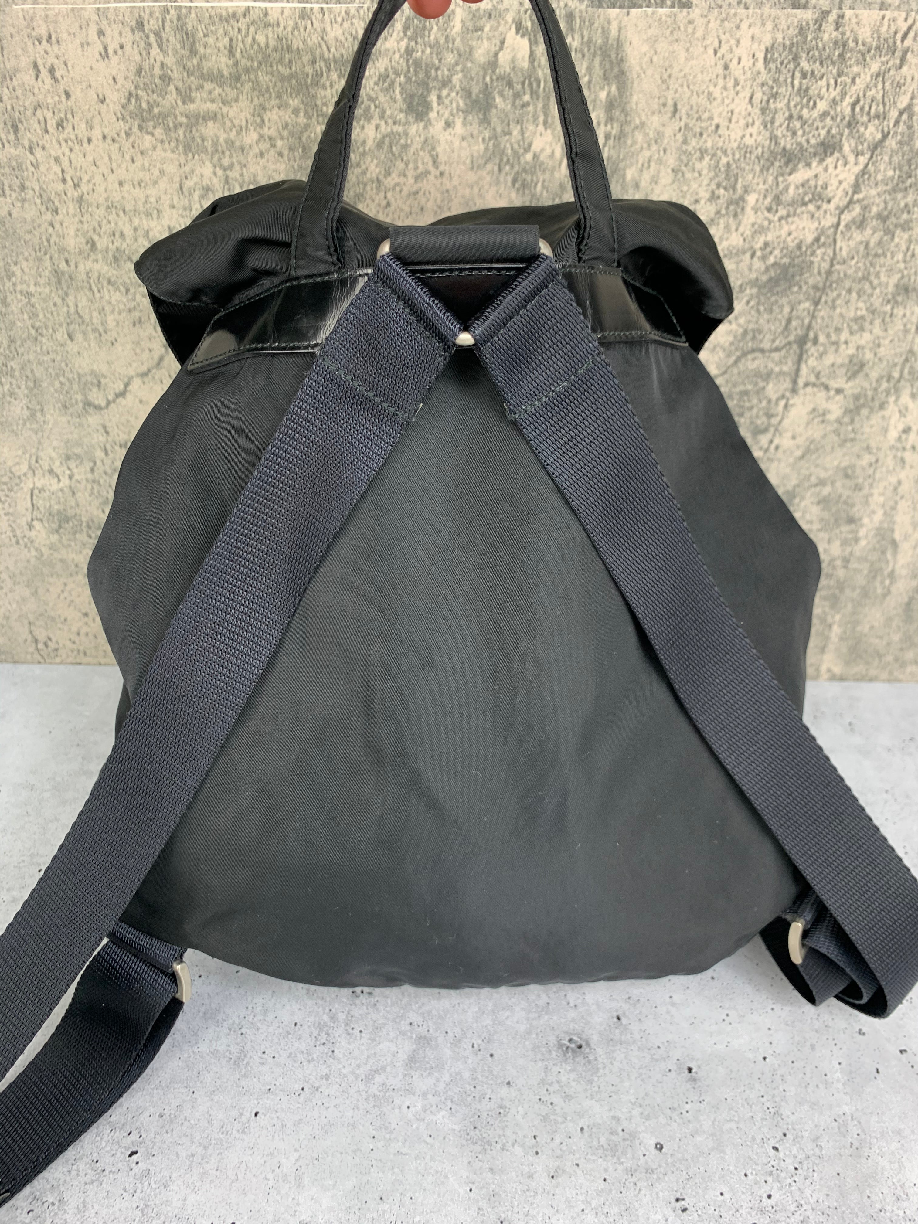 Prada Black Nylon Backpack