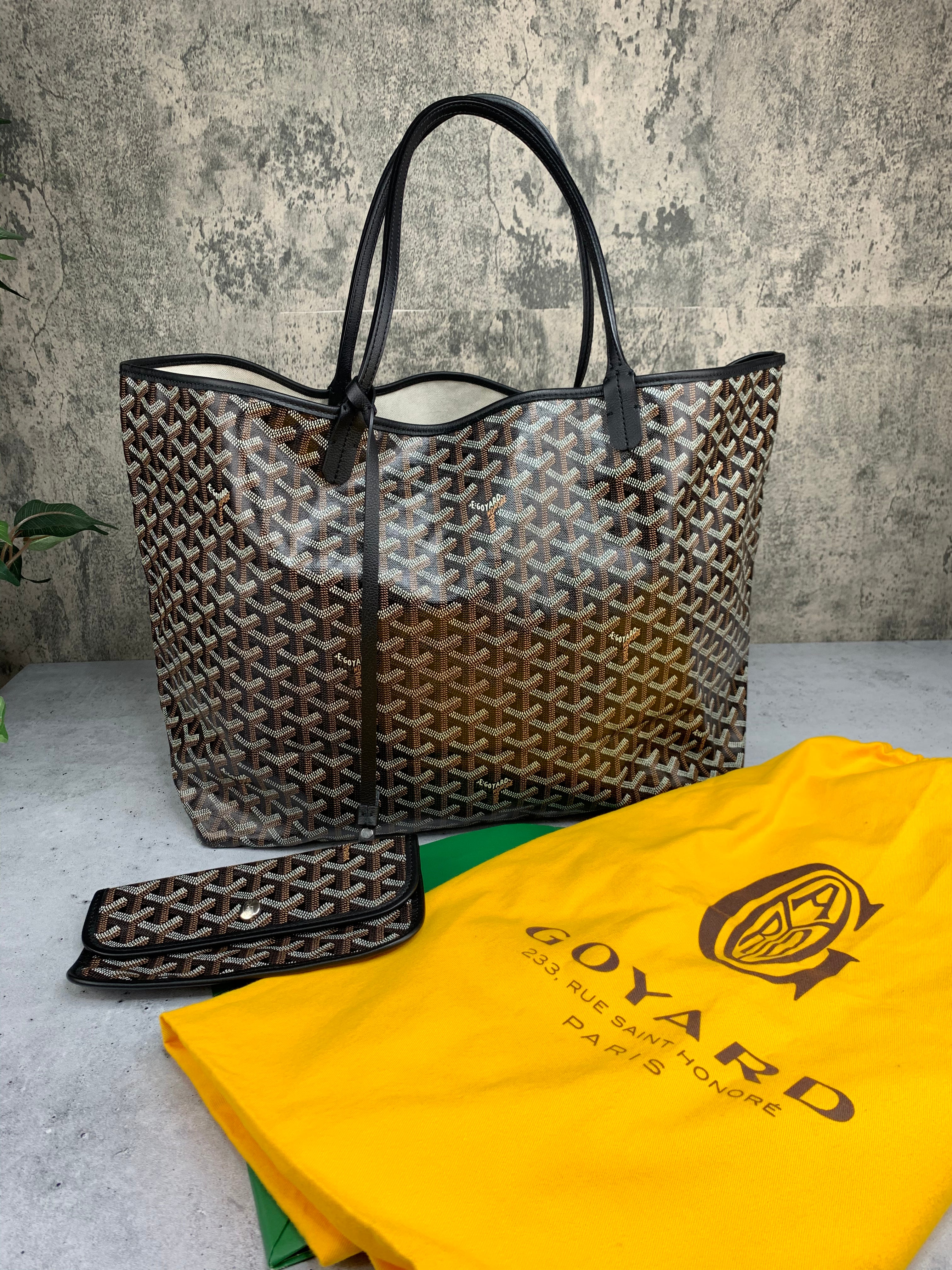 Goyard St. Louis GM Tote (Black). New, with tags, from Paris.