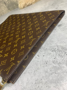 Shop for Louis Vuitton Monogram Canvas Leather Poche Document